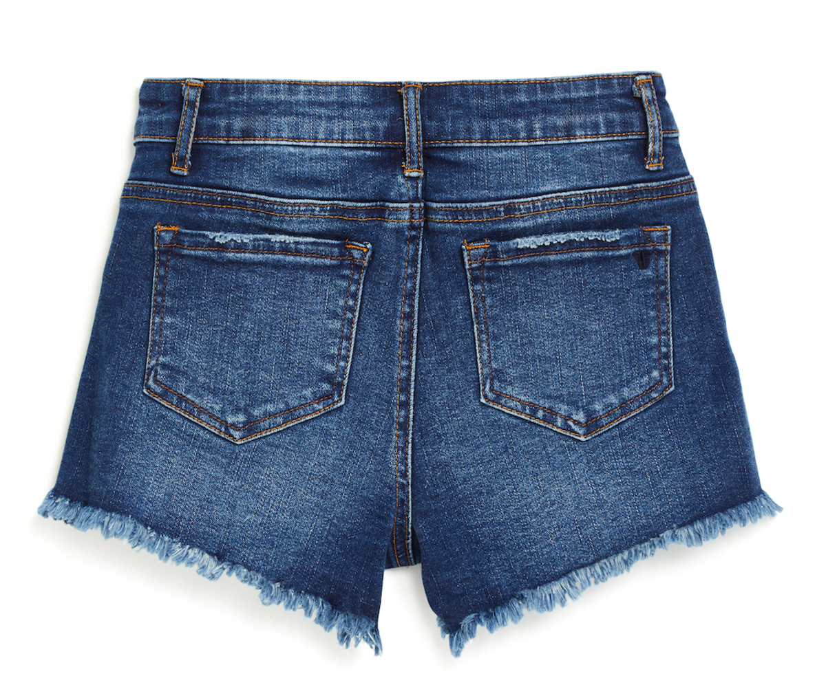 T | Tween | Brittany 5 Pkt Fray Dark Distressed Denim Short