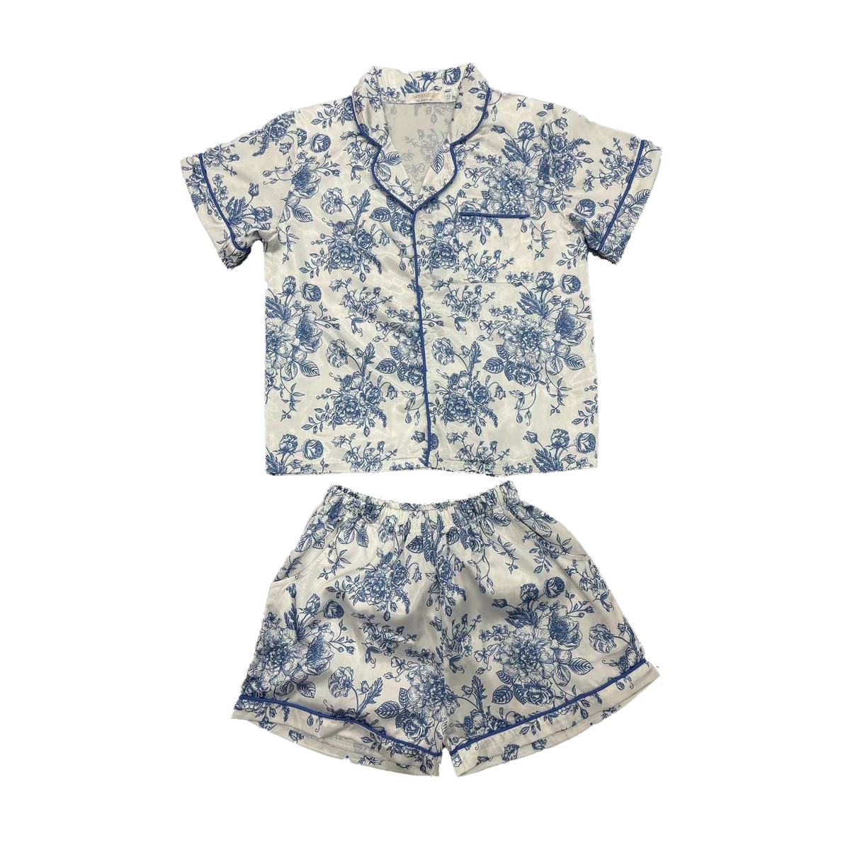 TS | Tween | Blue Roses Print Short Loungewear
