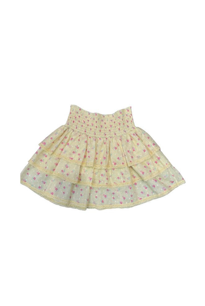 TH | Theme | Gemma | Pastel Yellow | Ruffle Mini Skirt