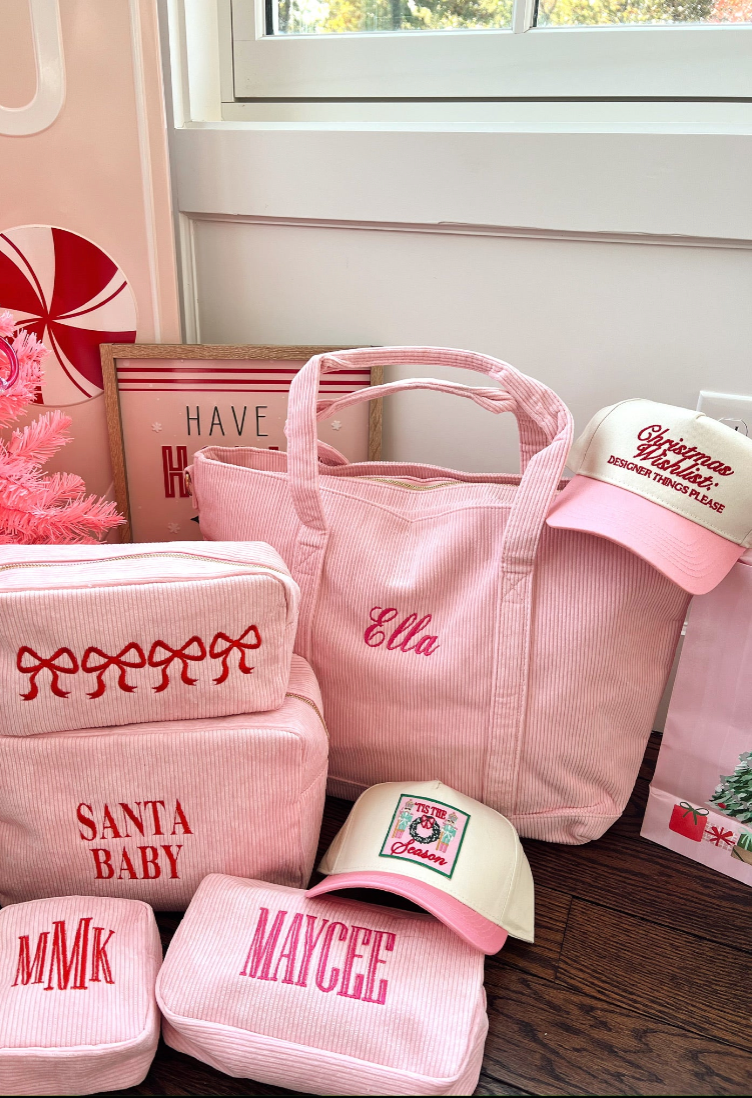 KC | Christmas Wishlist - Pink Vintage Trucker Hat