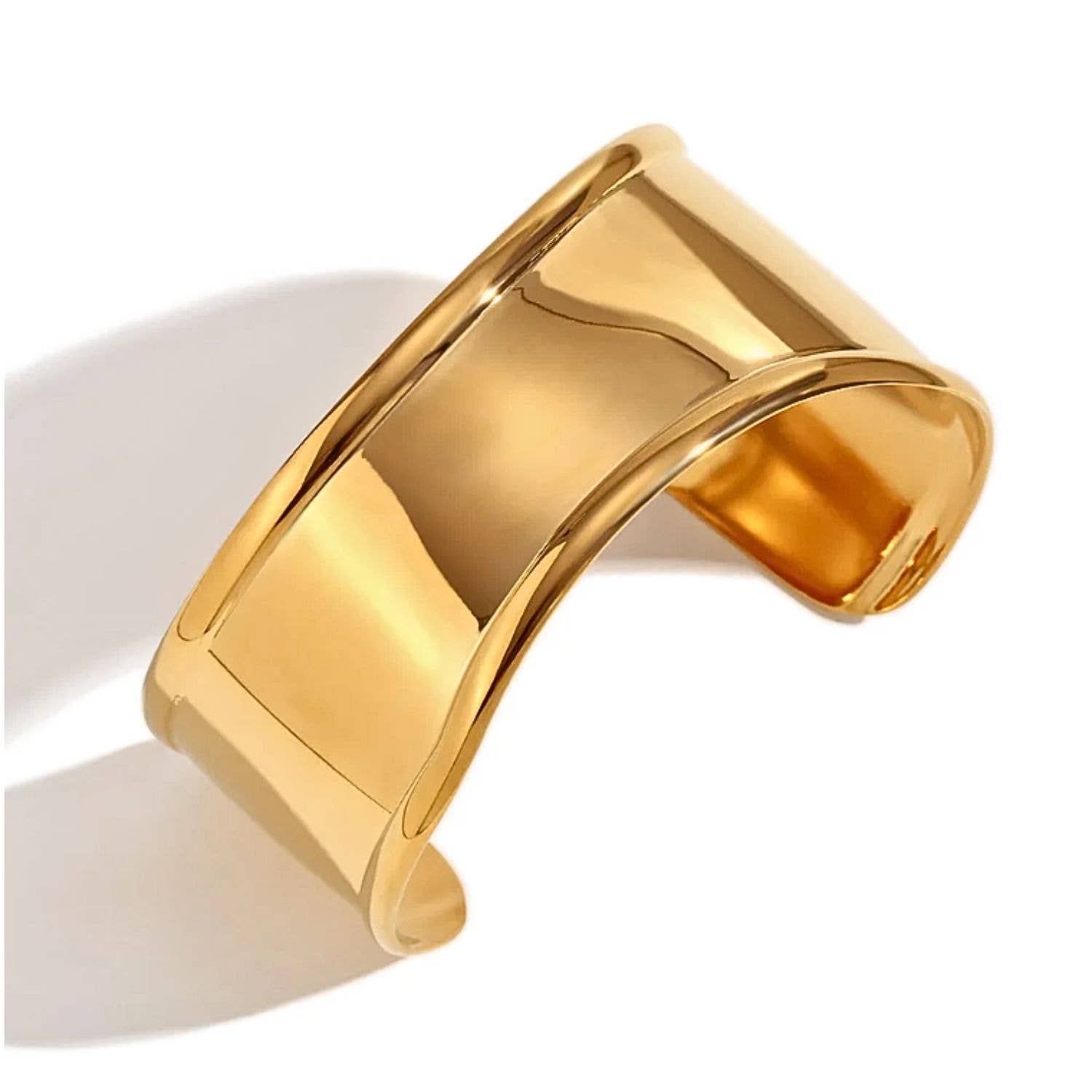 OL |Abstract Gold Statement Cuff Bracelet