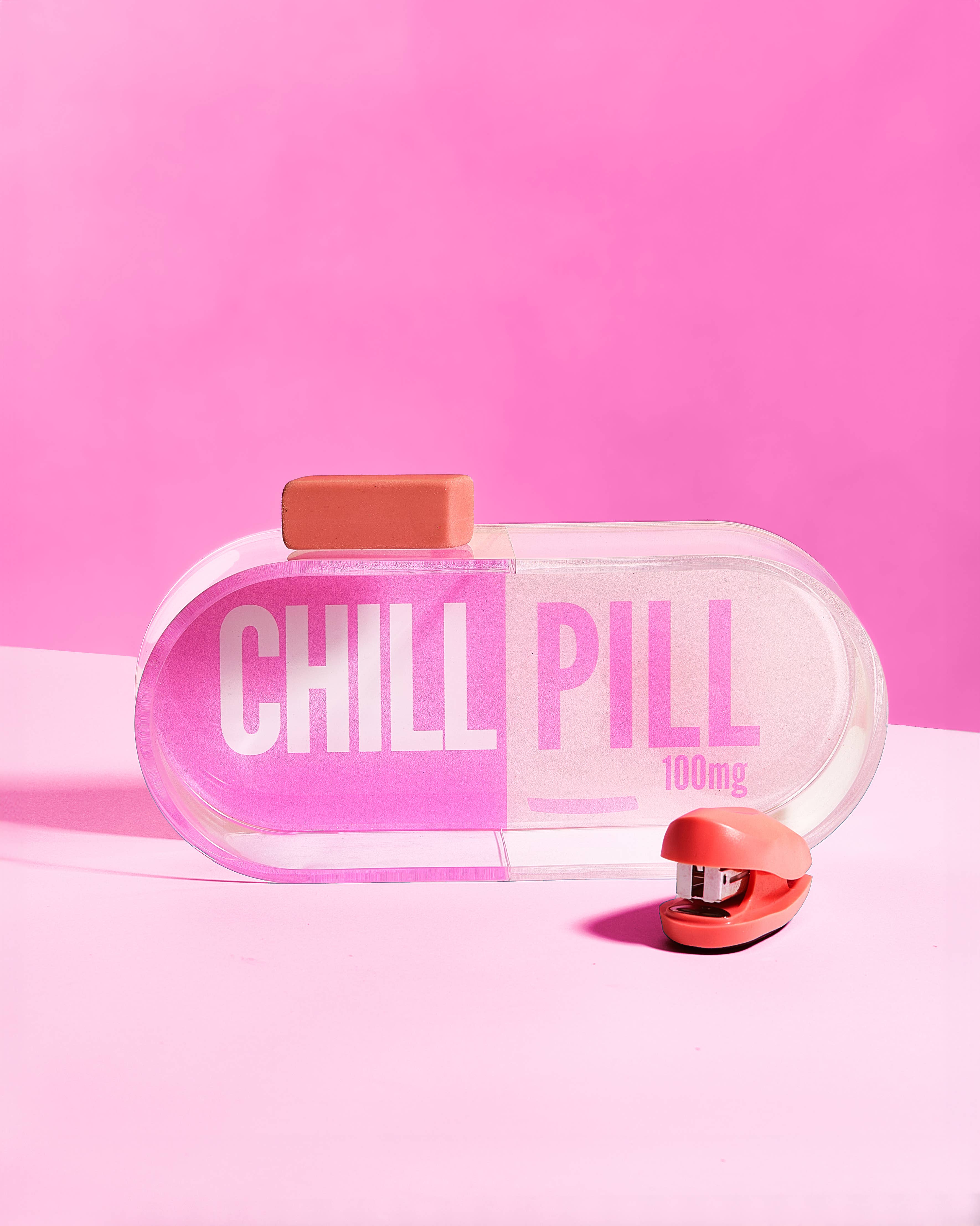 TBT | Pink Chill Pill Acrylic Trinket Tray
