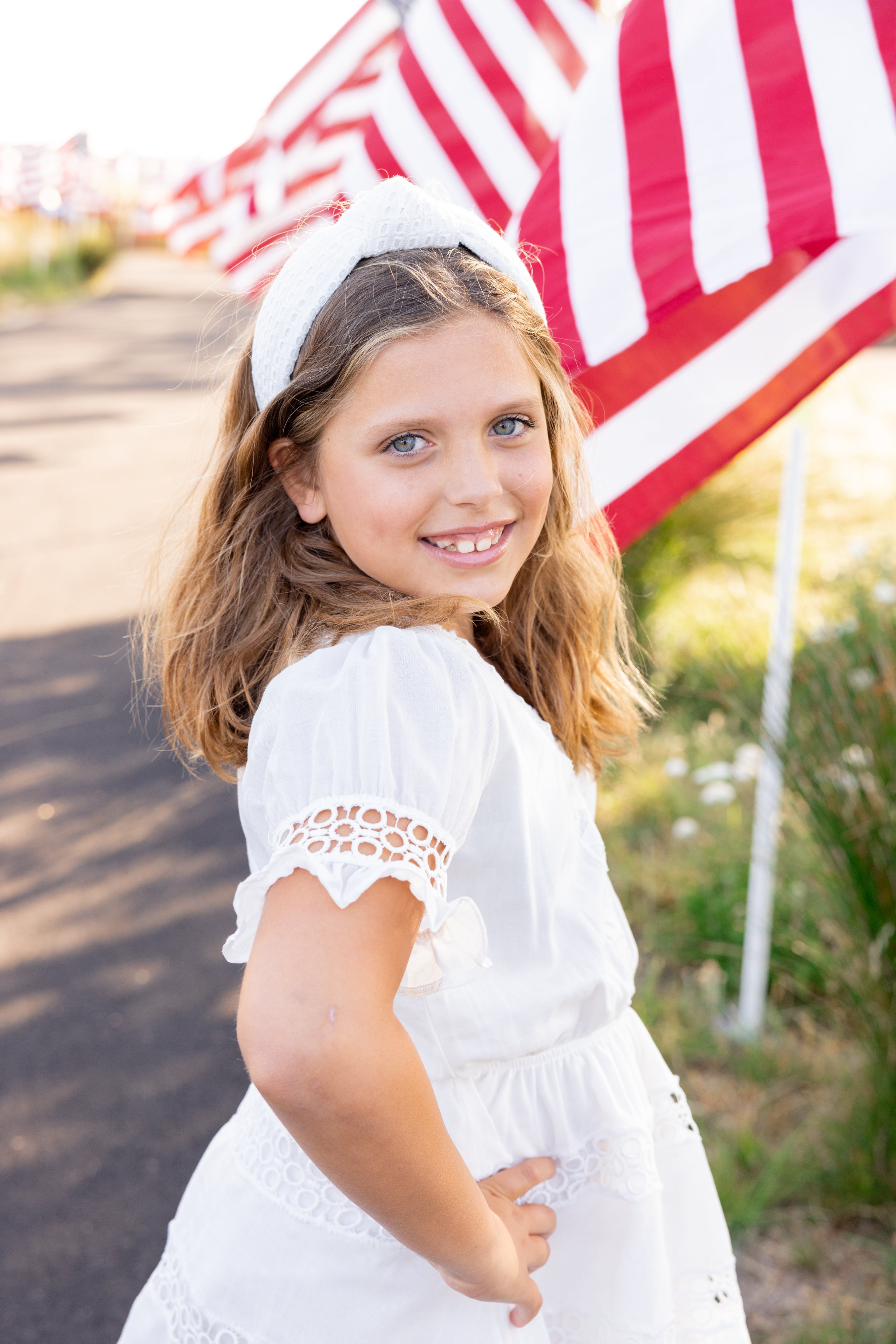 White summer dress for tweens and teens from leypop shoppe newport beach ca online boutique