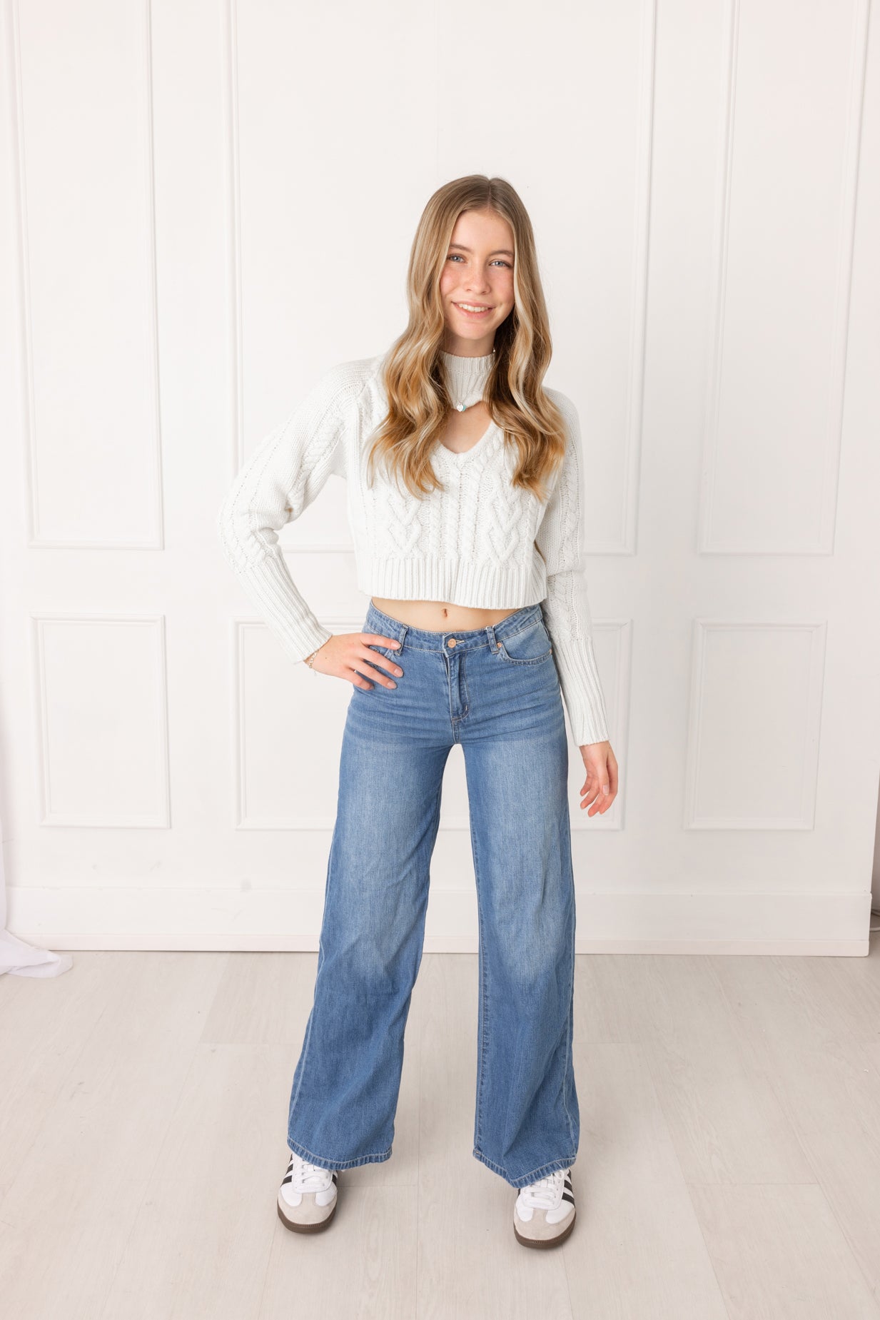 T | Basic Wide Leg Dark Indigo Jean