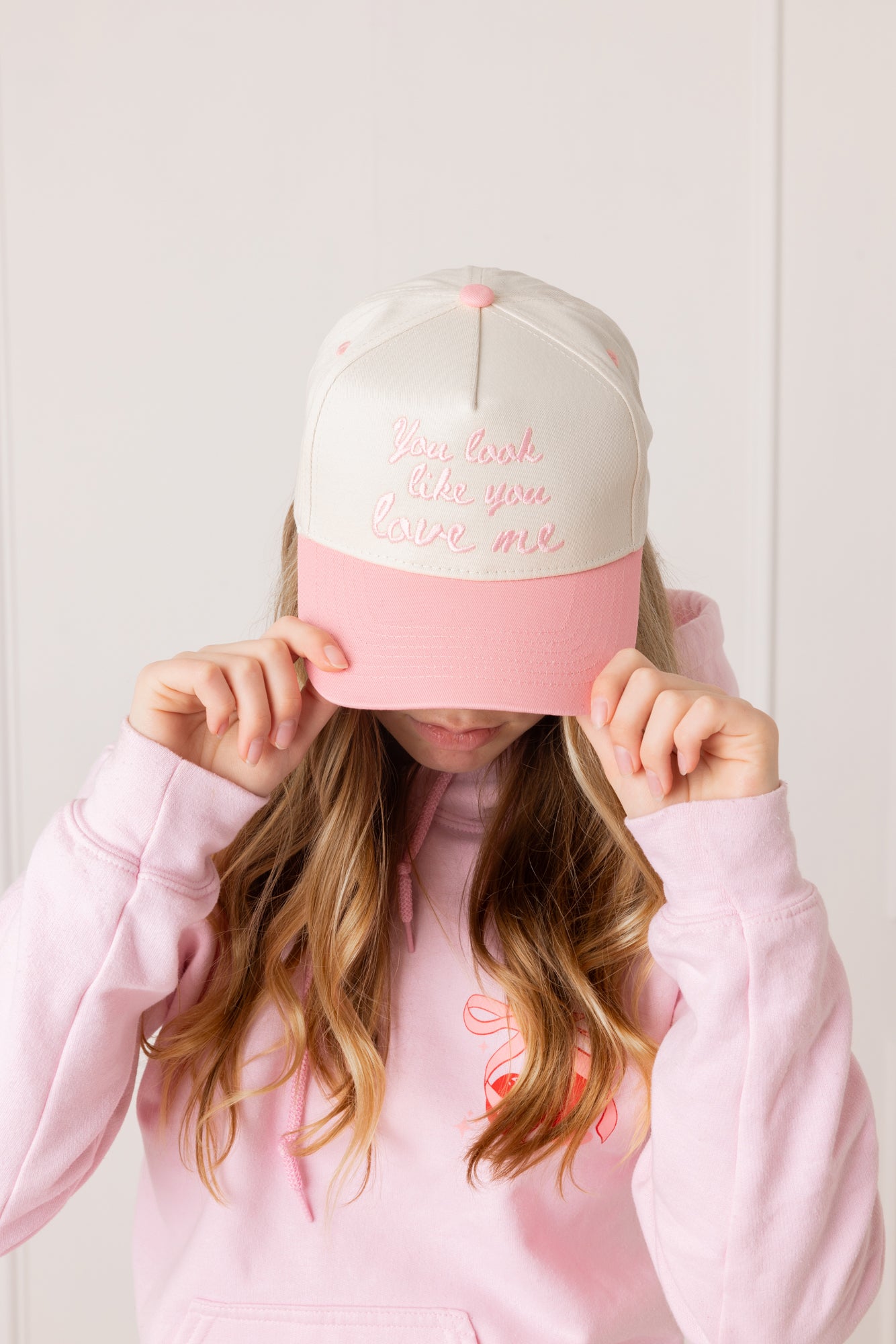KC | You Look Like You Love Me - Pink Vintage Trucker Hat