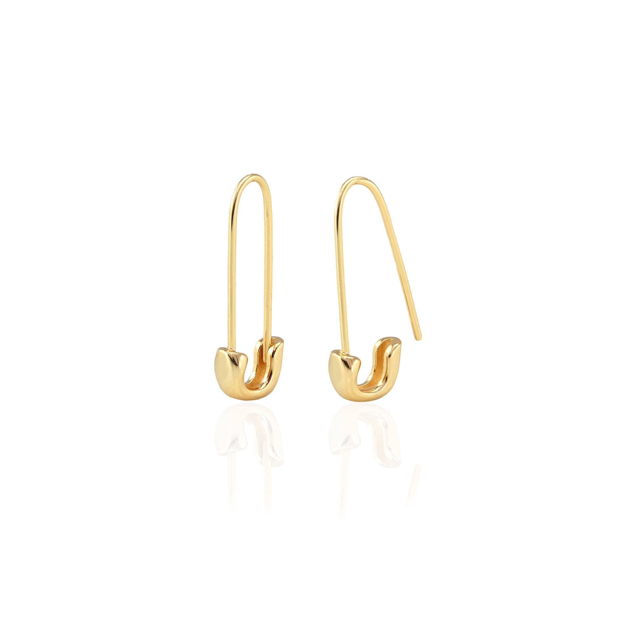 KN | Safety Pin Hoop Earrings