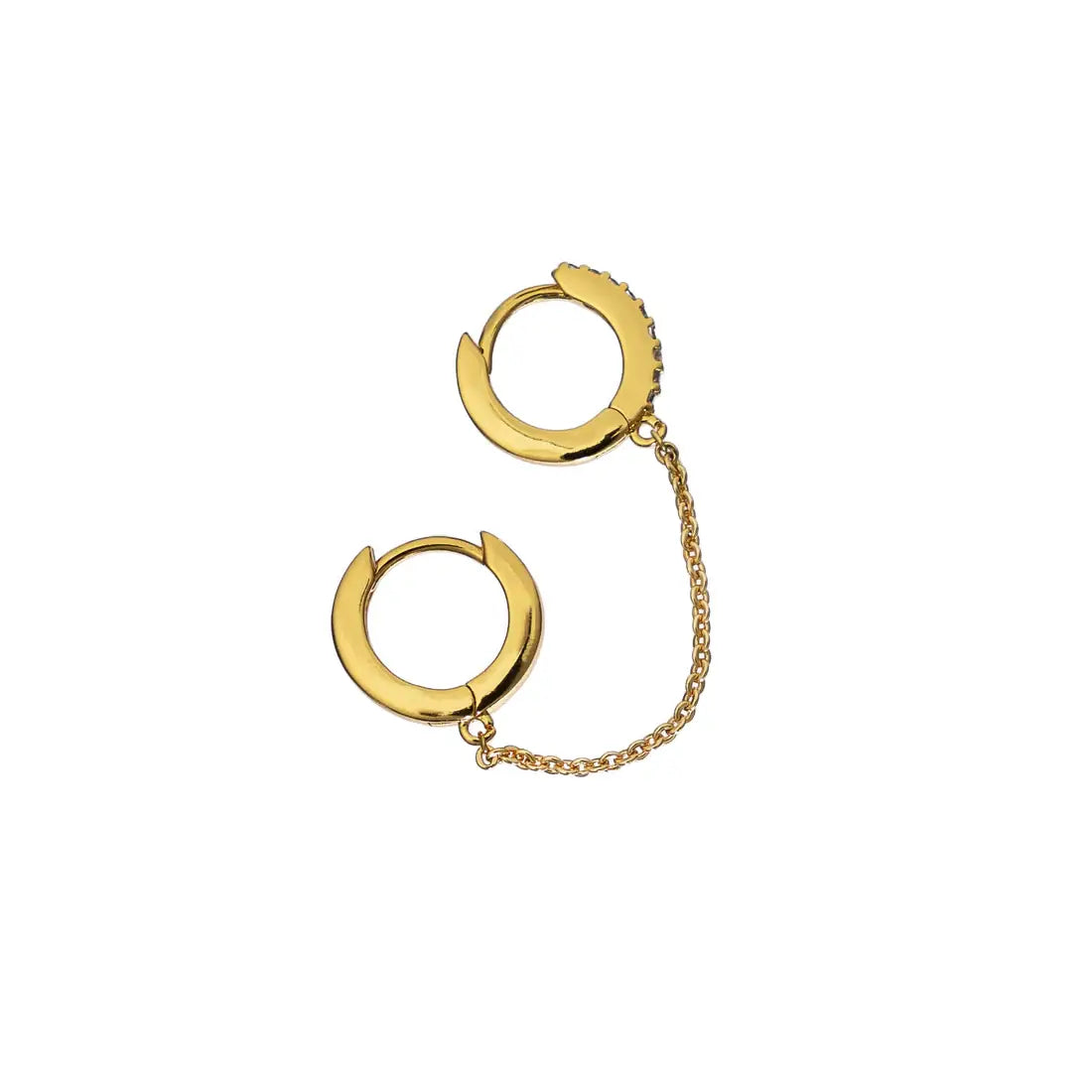 BG | Double Huggies With Chain Single