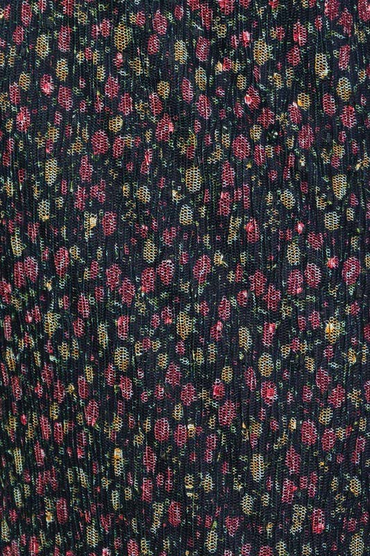 LL | Pleated Ditsy Print Maxi Skirt