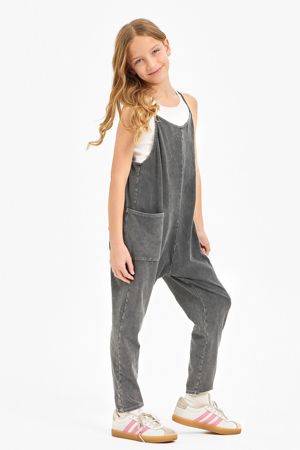 GG | Mineral Wash Sleeveless Jumpsuit