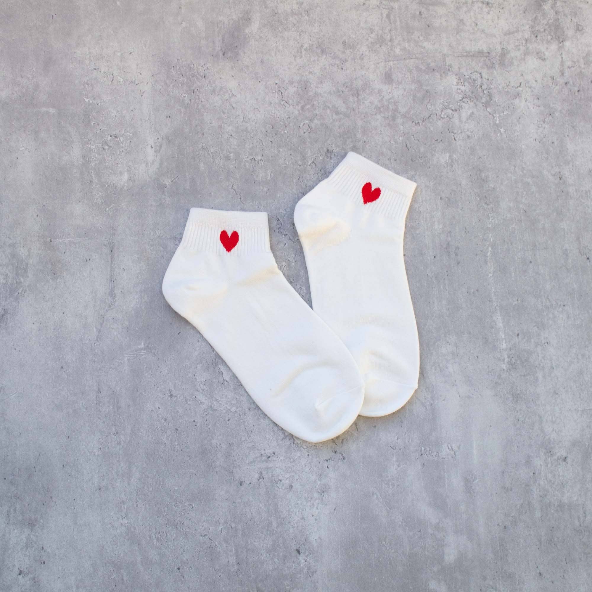 T | One Size | Mini Heart Ankle Socks