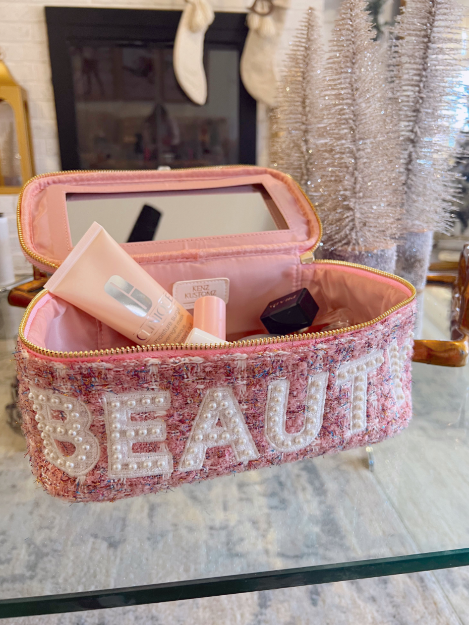 KK | Beauty - Pink Tweed Open Top