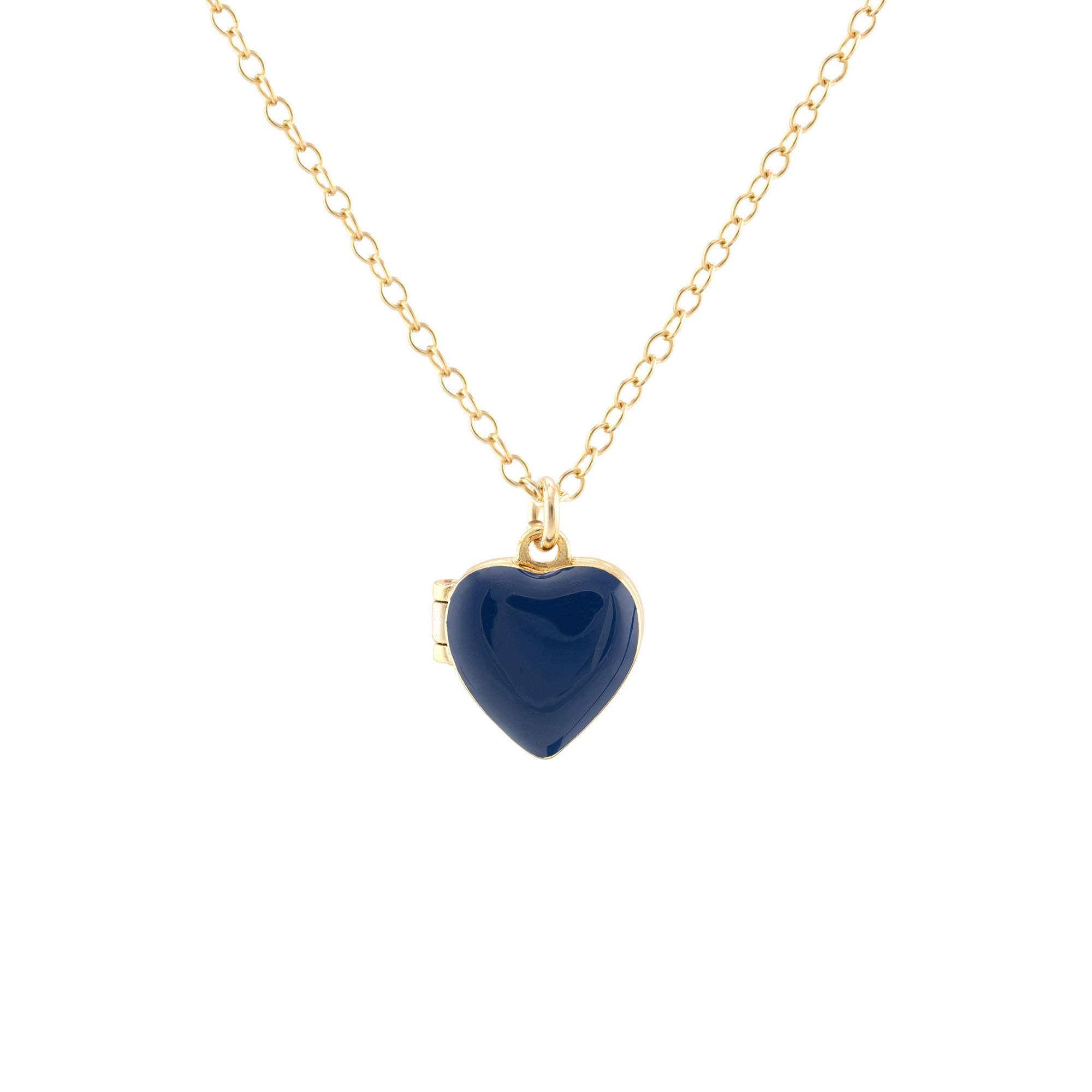 KN | Enamel Heart Locket 18K Gold Vermeil