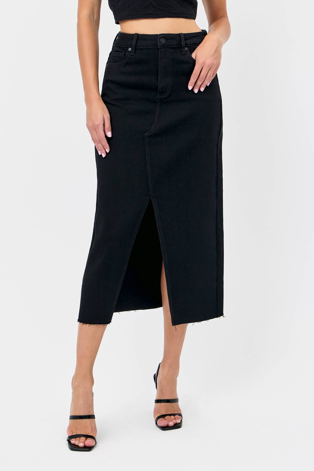 HJ | JEAN MIDI SKIRT
