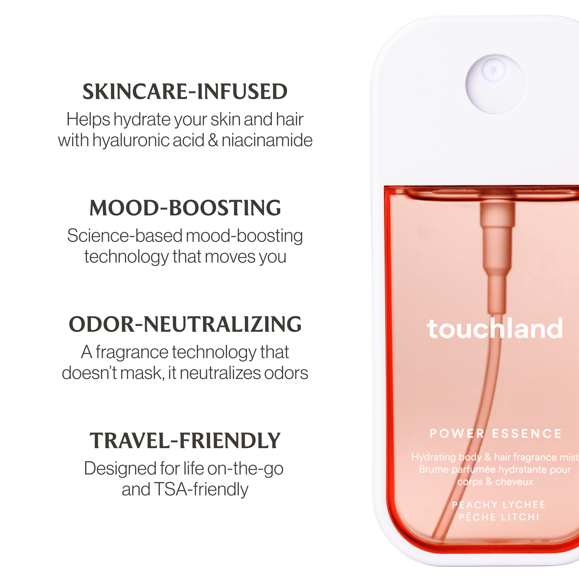 Peachy Lychee Power Essence Body & Hair Fragrance Mist