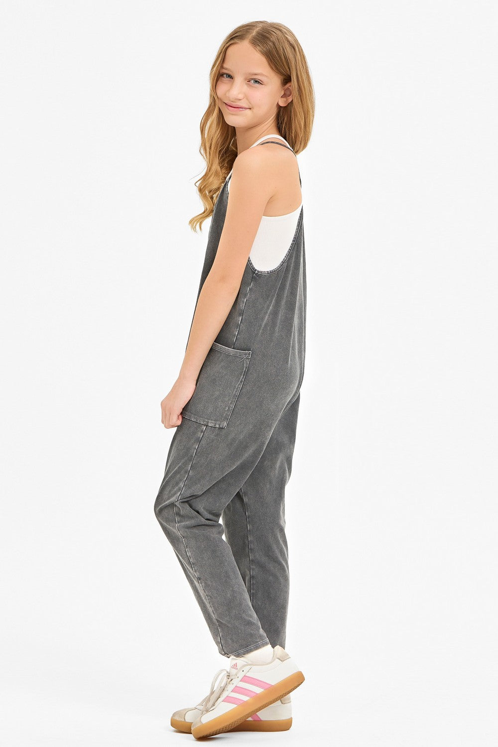 GG | Mineral Wash Sleeveless Jumpsuit