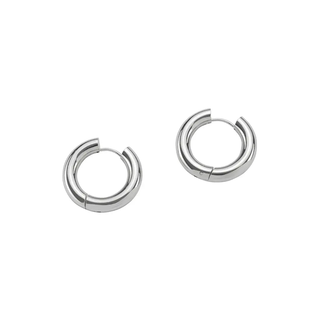BG | Silver Chunky Hoops