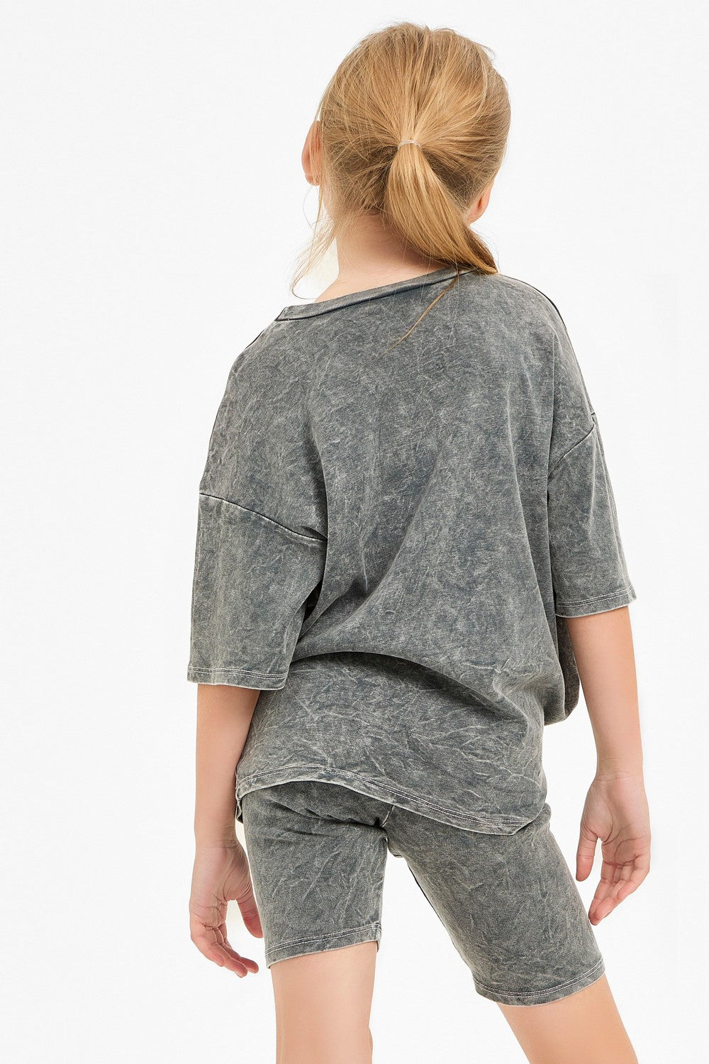 GG | Mineral Wash Top and Biker Short Set