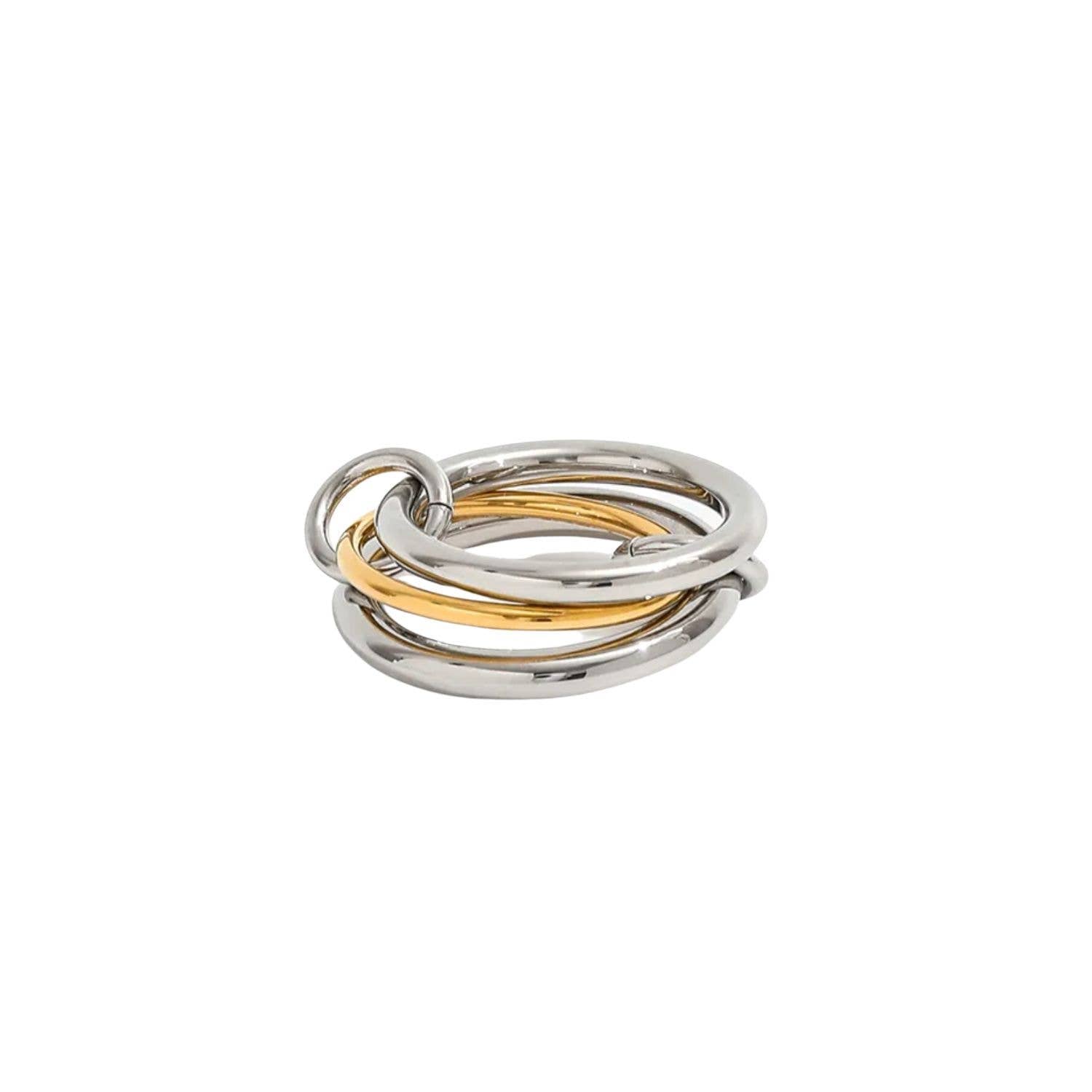 OL | Mixed Metal Evelyn Stack Ring