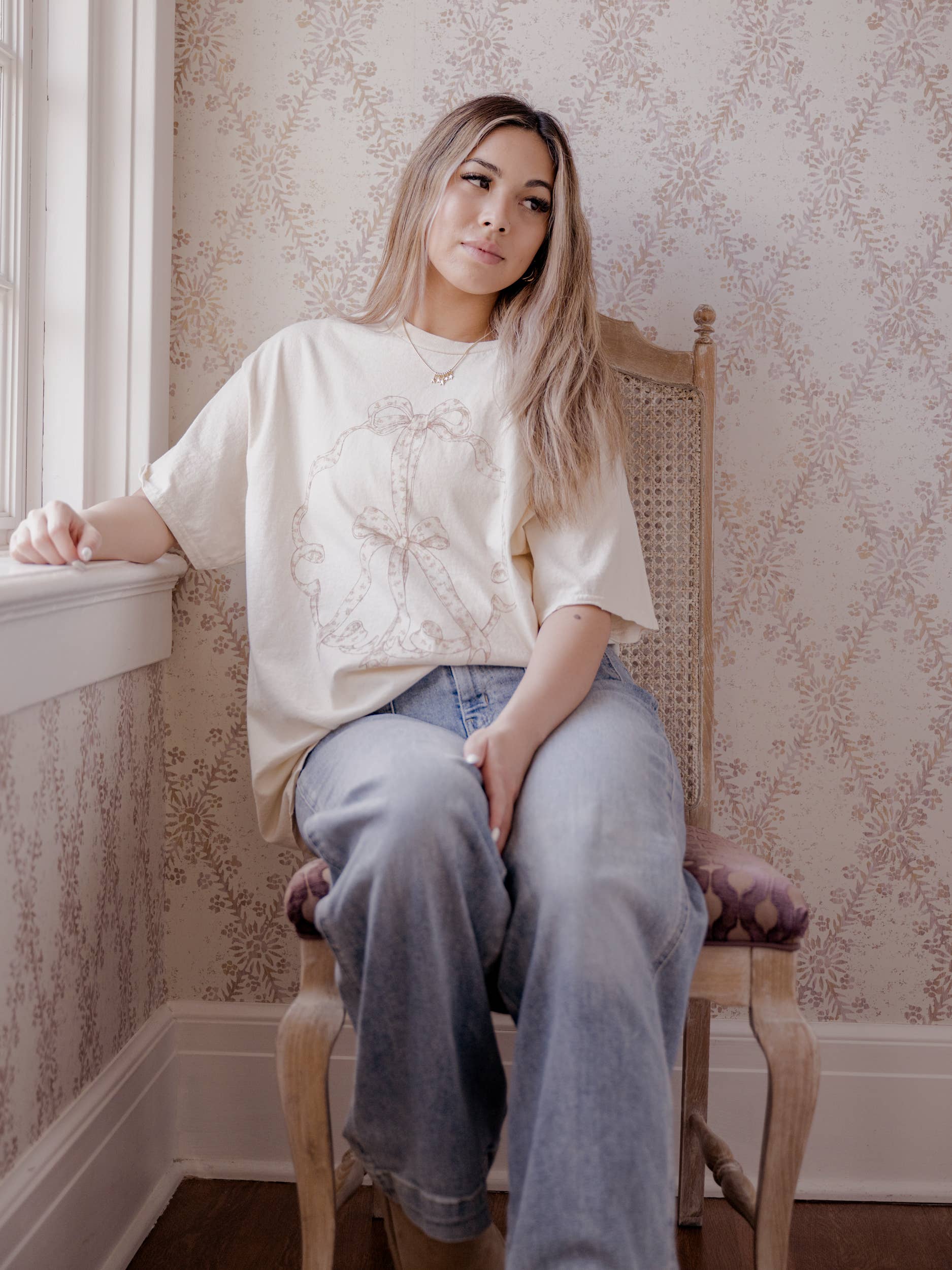 LL | Ditsy Floral Thrifted Graphic Tee