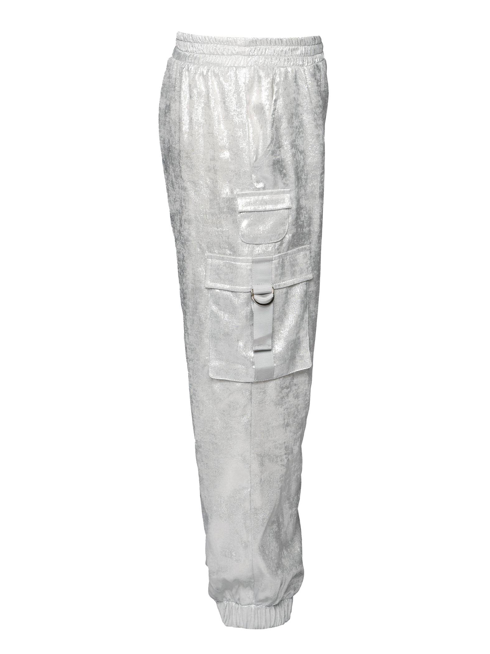 HB | METALLIC CARGO POCKET JOGGER PANTS