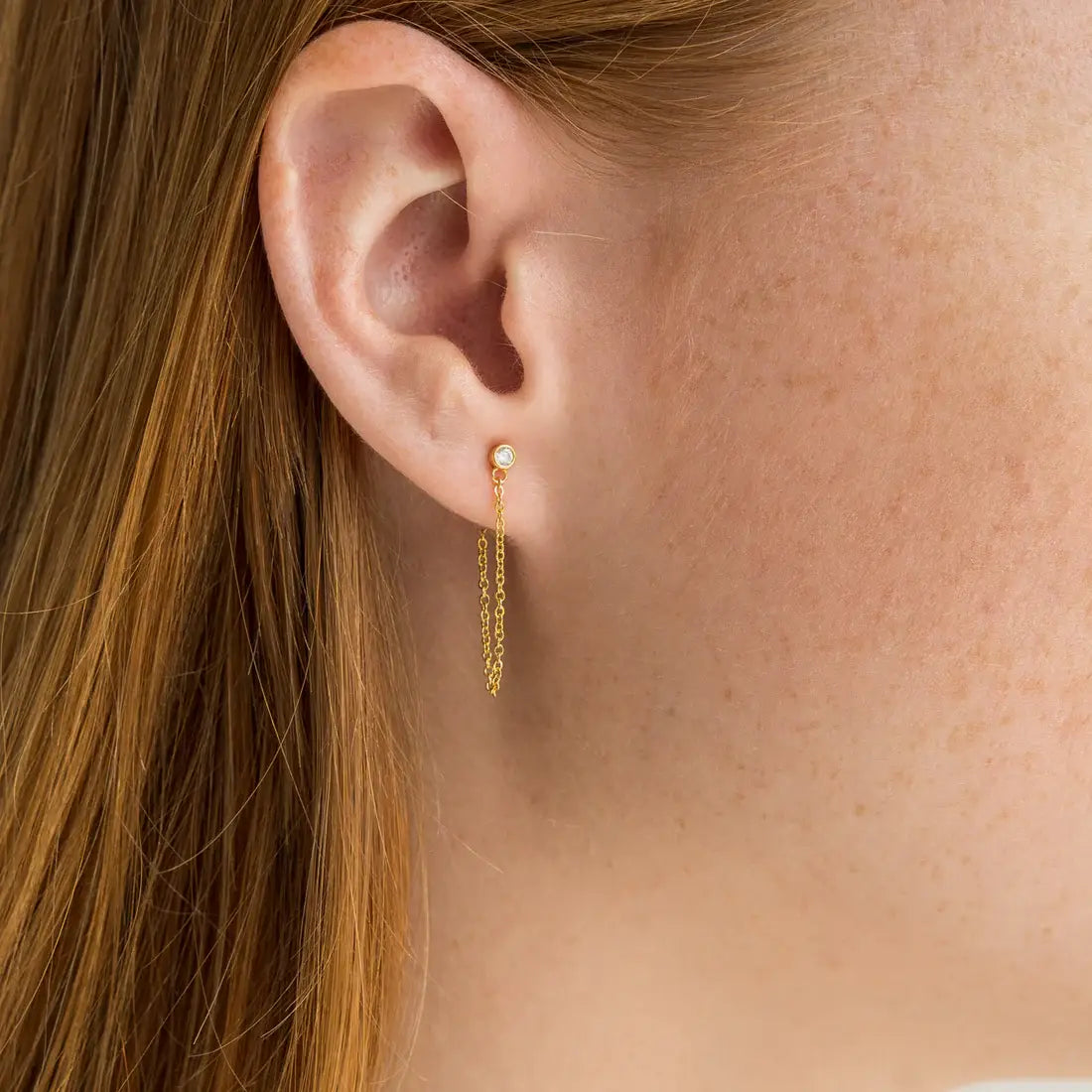 BG | Crystal Chain Earring Set
