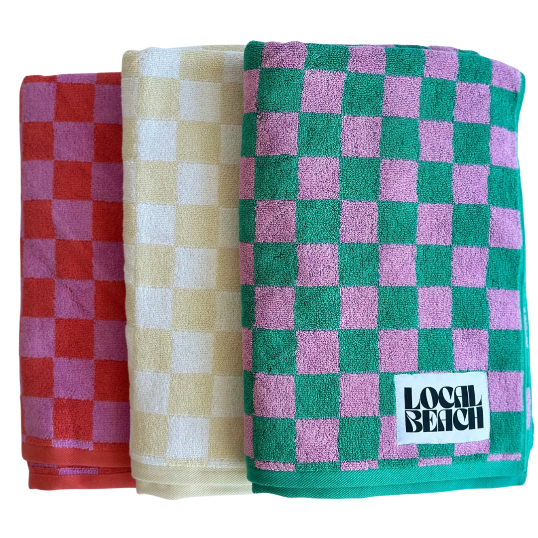 LB | Checker Beach & Bath Towel