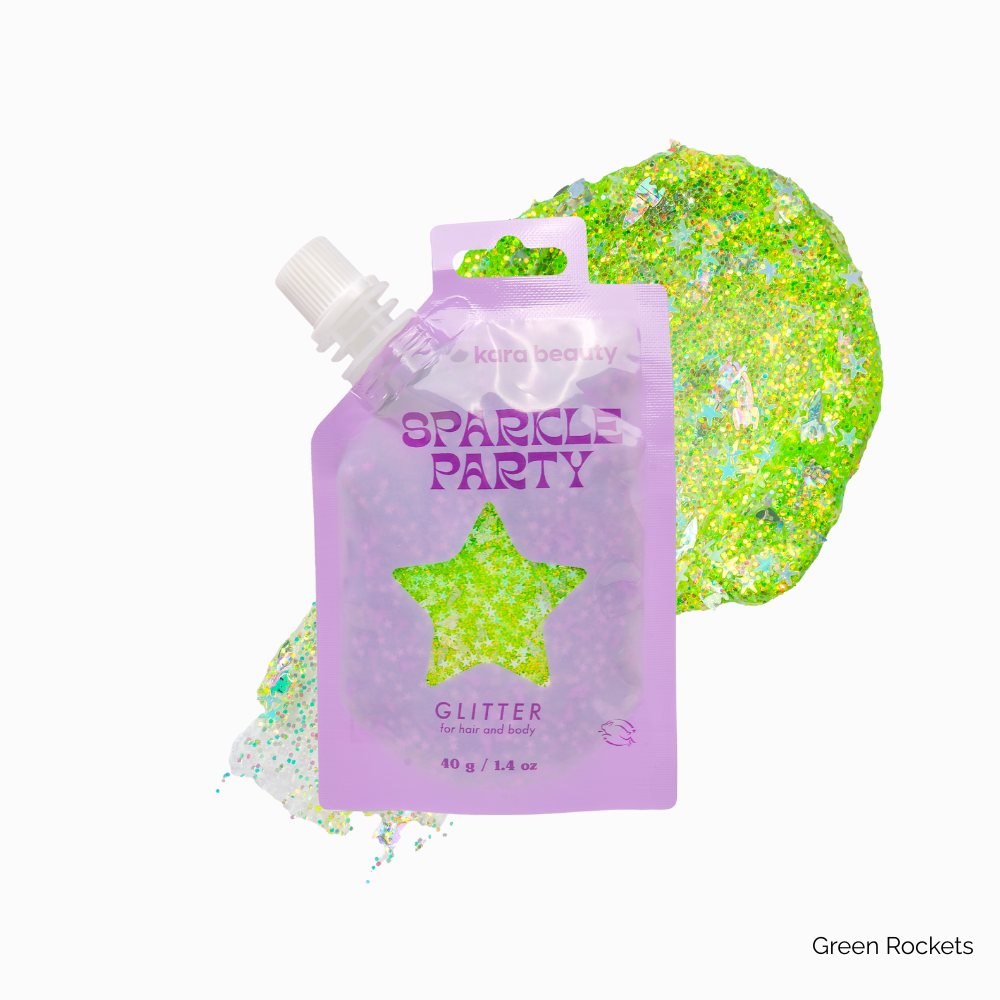 SPARKLE PARTY HAIR AND BODY GEL - SINGLE PACKS