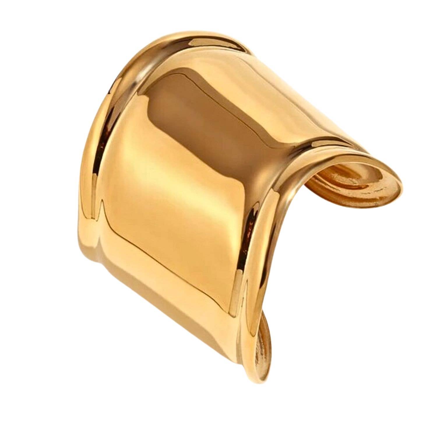 OL | Bold Statement Gold Cuff Bracelet