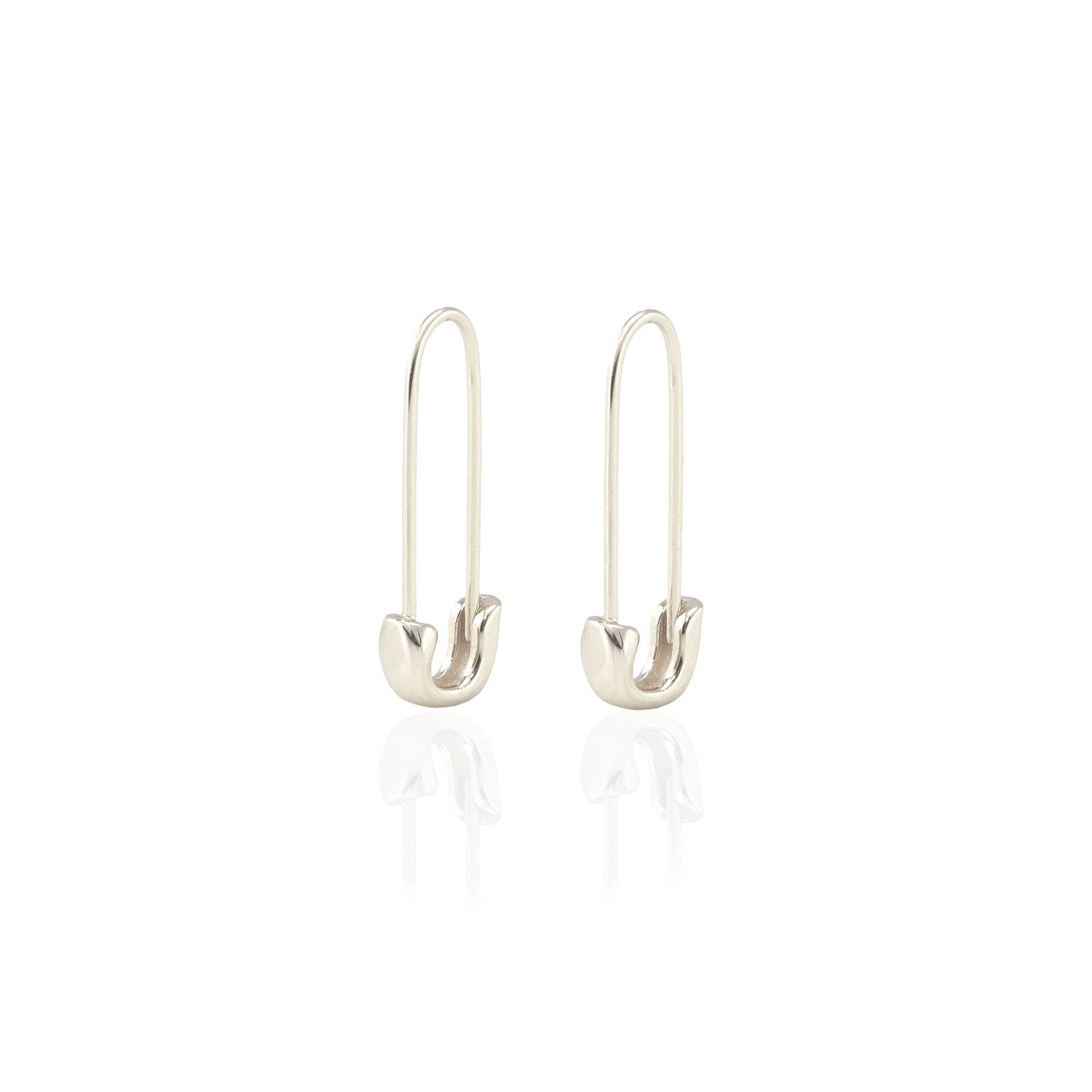 KN | Safety Pin Hoop Earrings