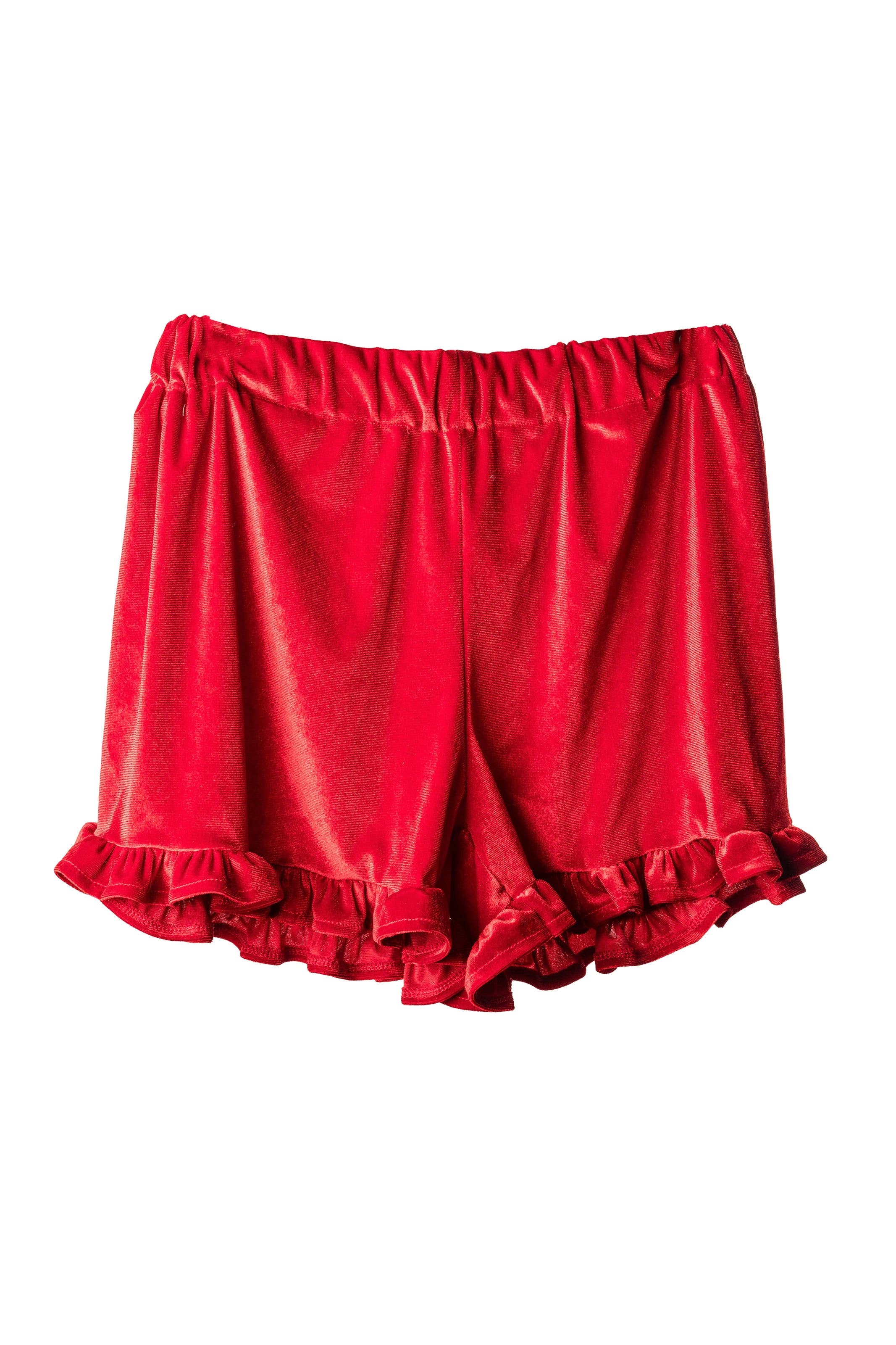 VB | Chloe Velvet Ruffle Short
