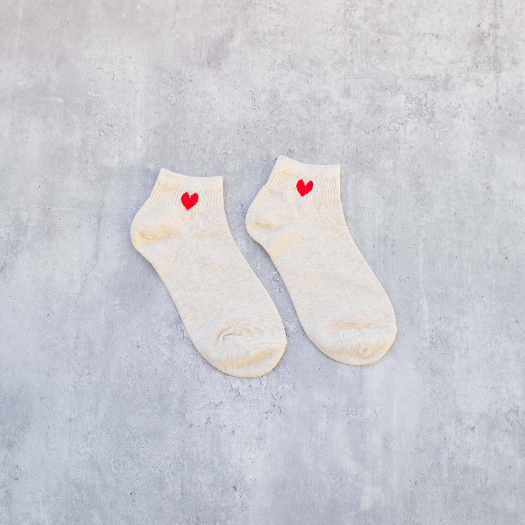 T | One Size | Mini Heart Ankle Socks