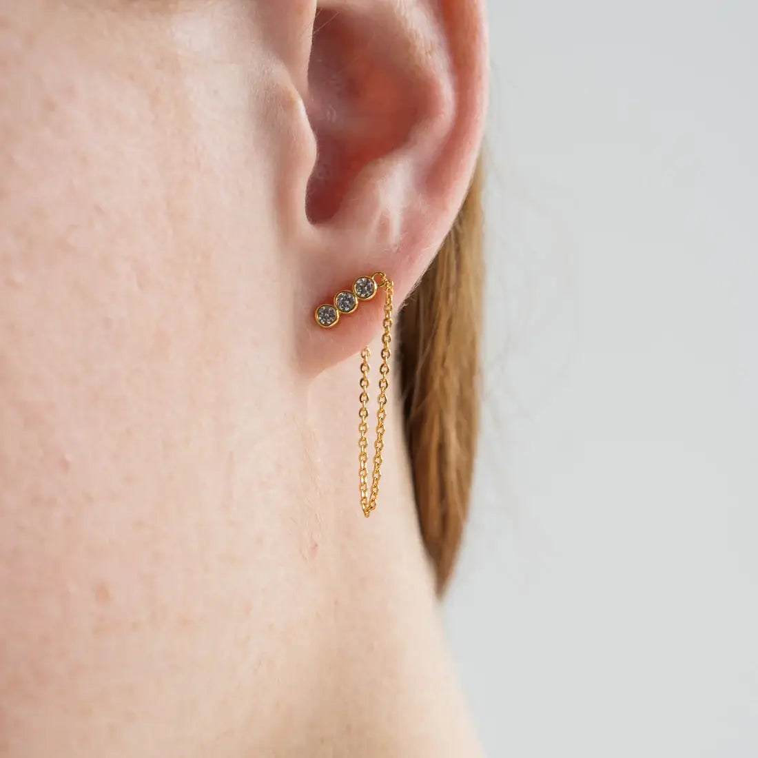BG | Crystal Chain Earring Set