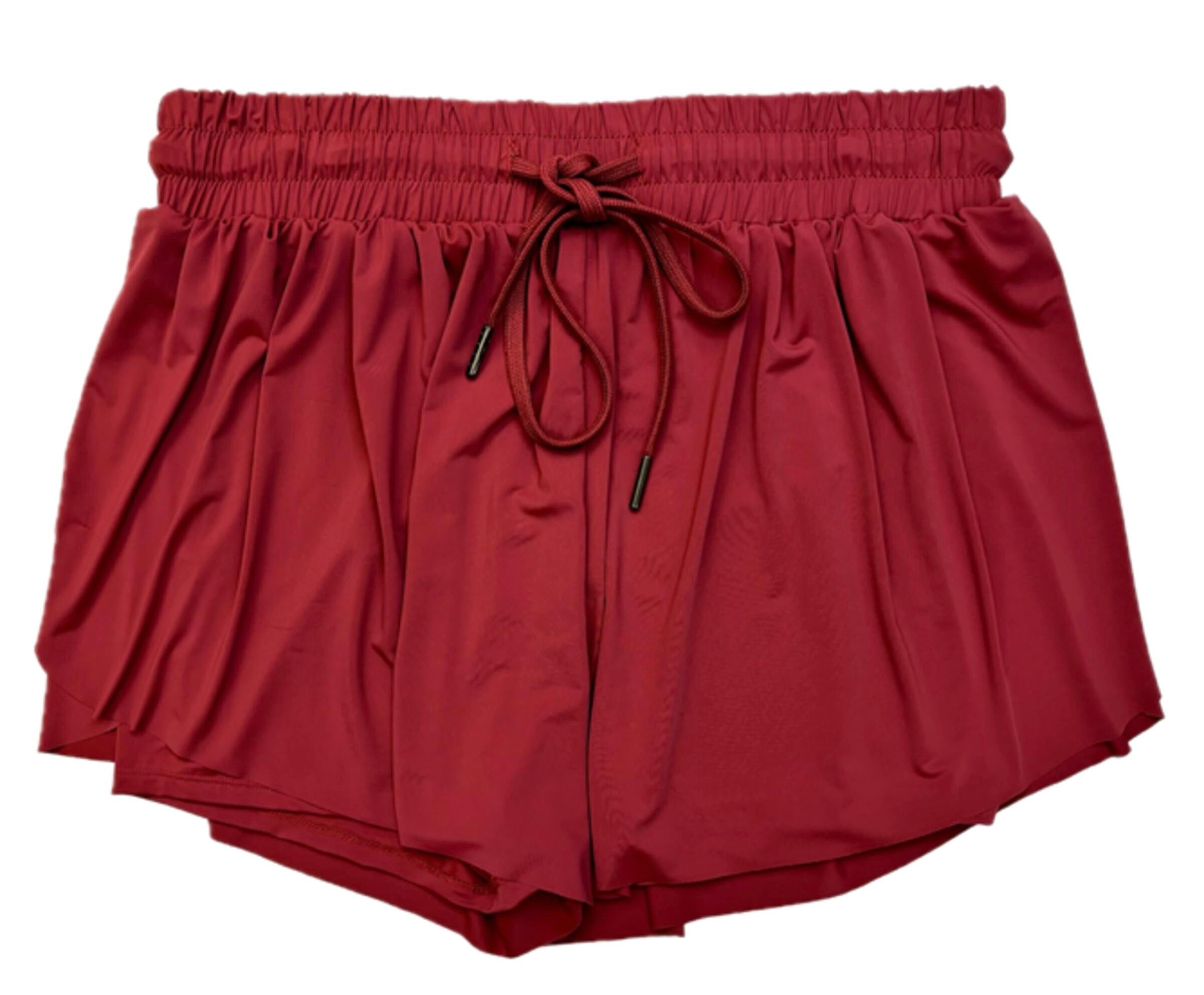 SC | Burgundy Fly Away Short