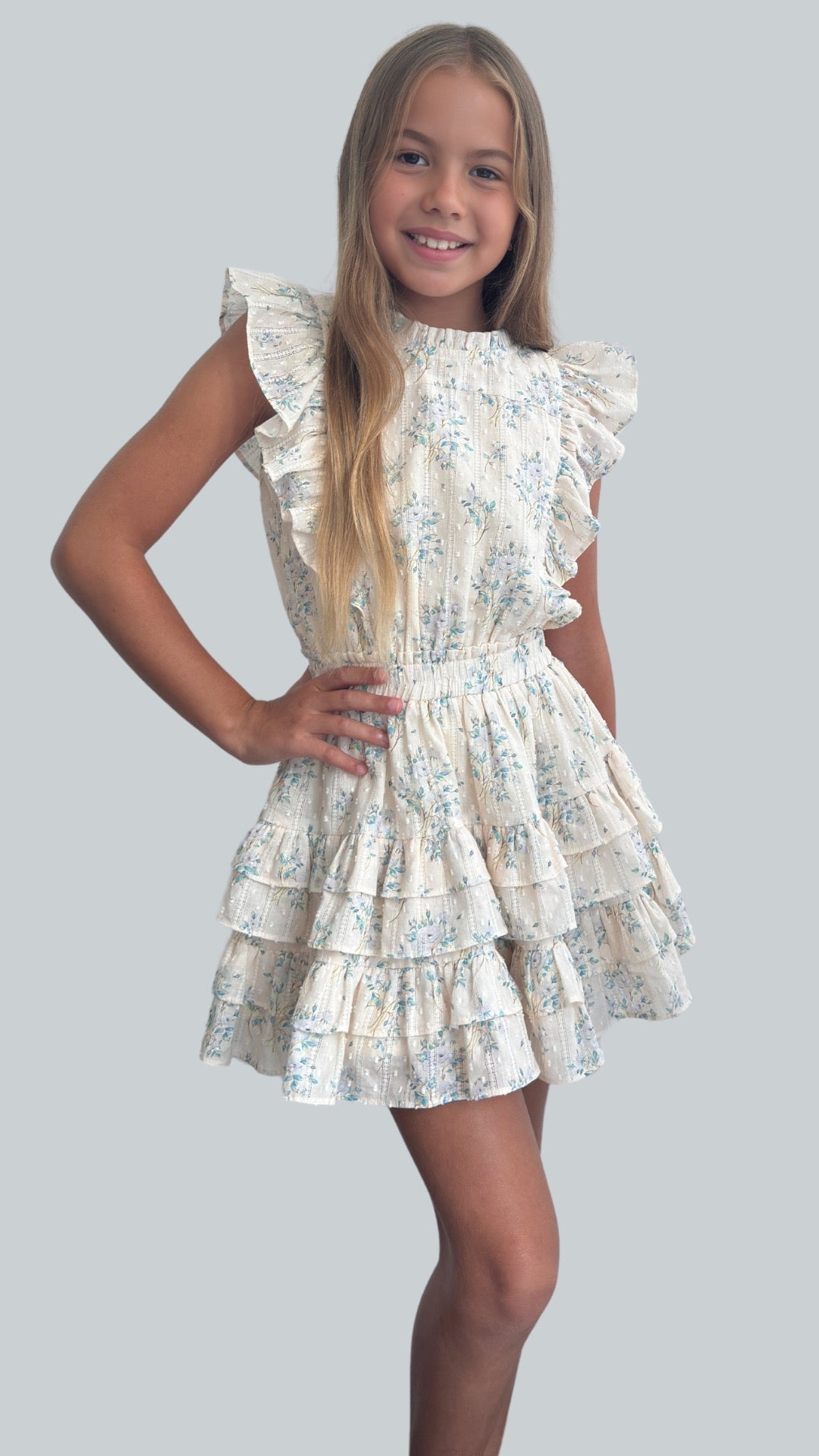 SL | Gustavia Dress Blue Roses