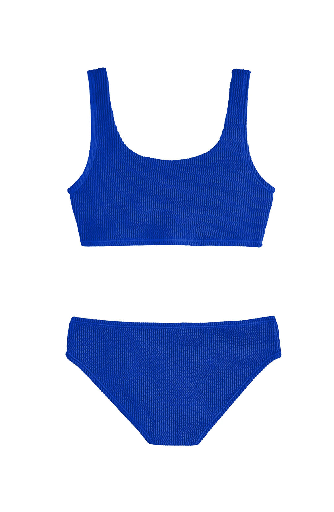 LA | Fay Crinkle Tankini Two Piece Swimsuit - Blue