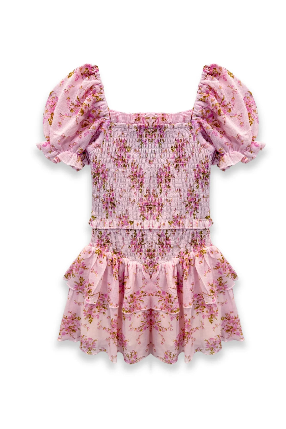 KJ | TWEEN | Lainey Dress Pink Bouquet