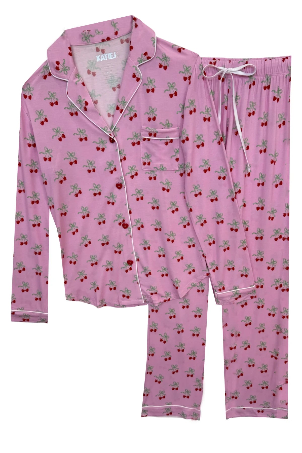 KJ | TEEN | Maia Cherry Bow PJ Pant Set