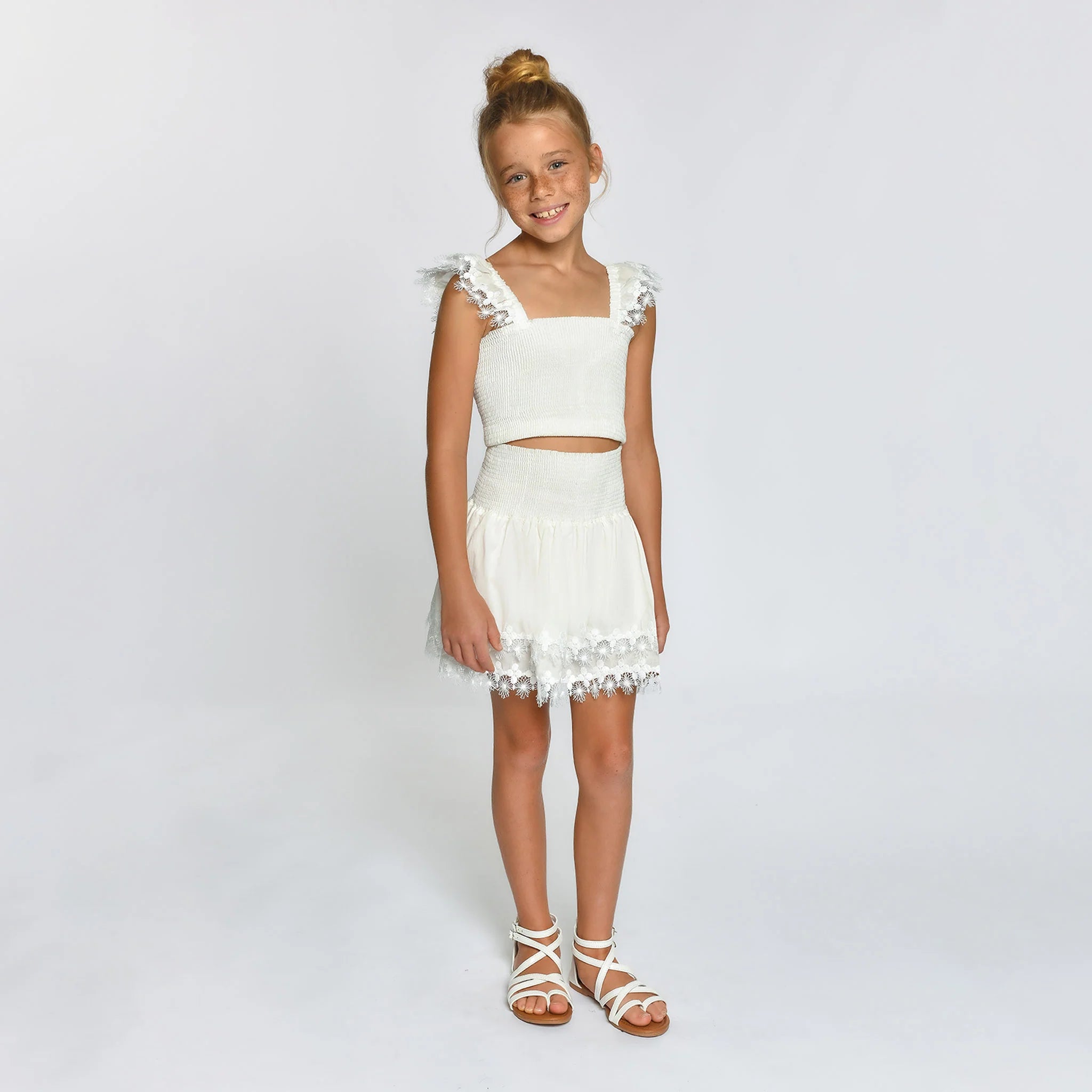 PX | Mariel White Skirt Set