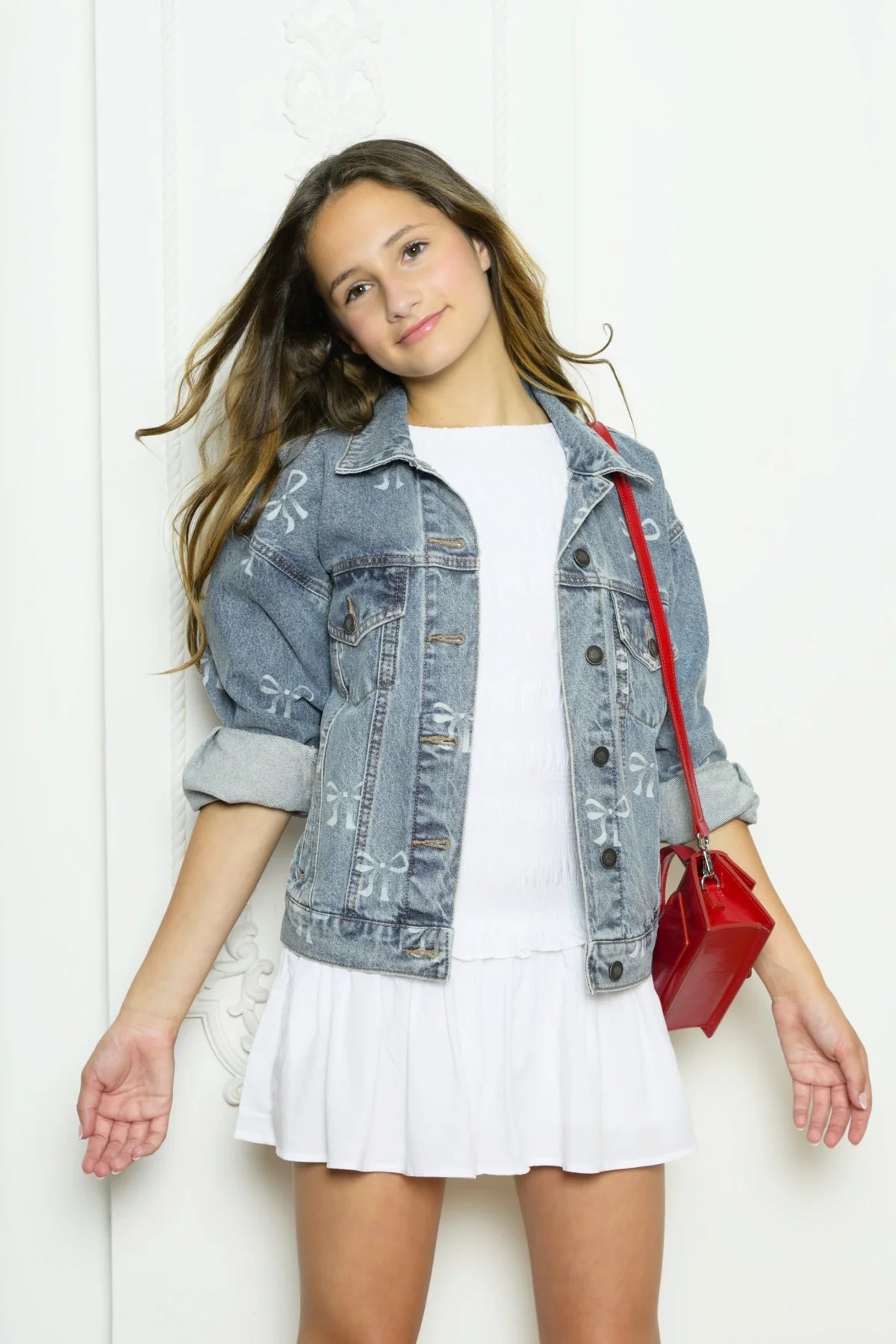 KJ | TWEEN | Montauk Bow Denim Jacket