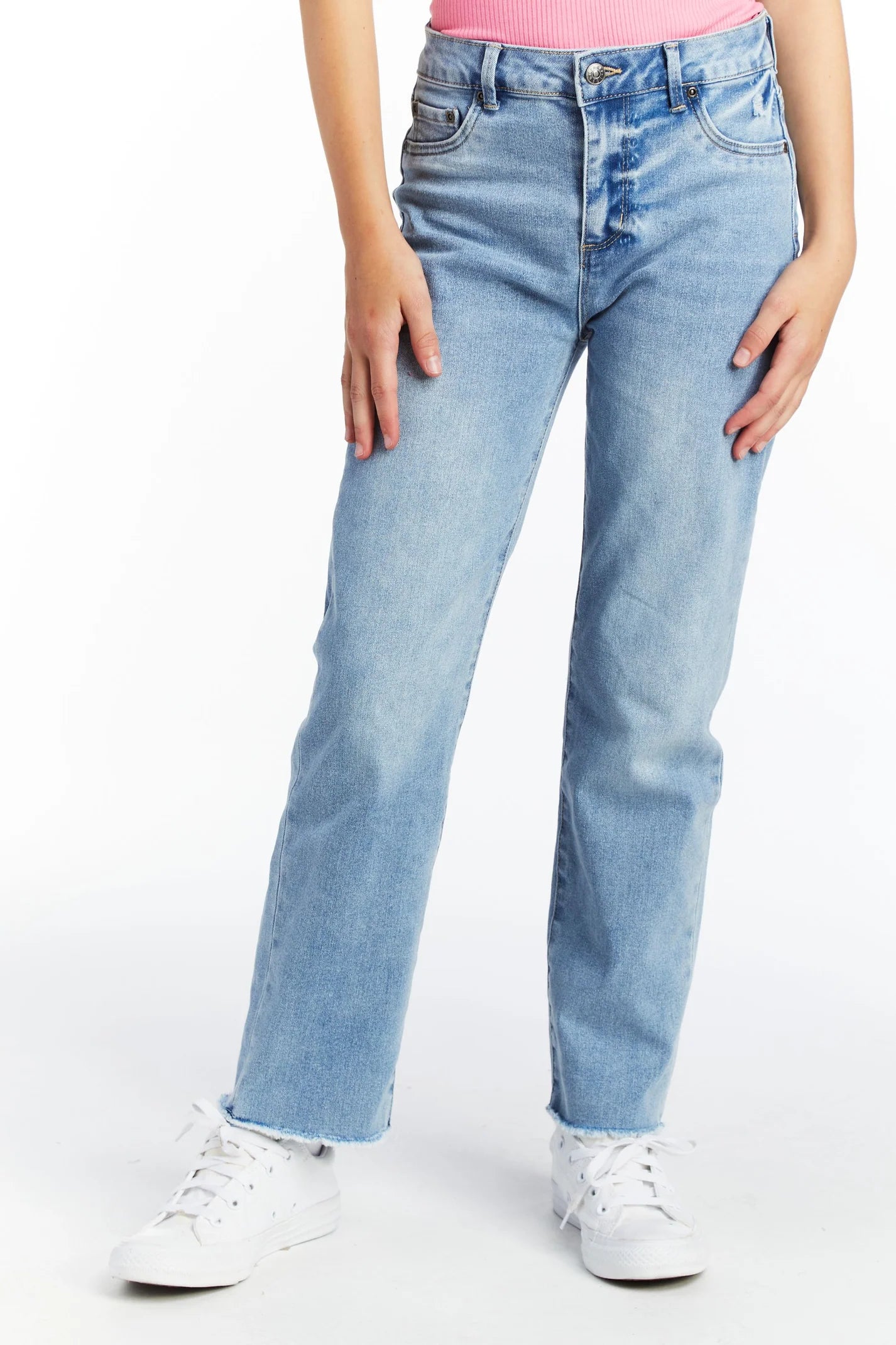 T | High Rise Straight Slim Fit Jean