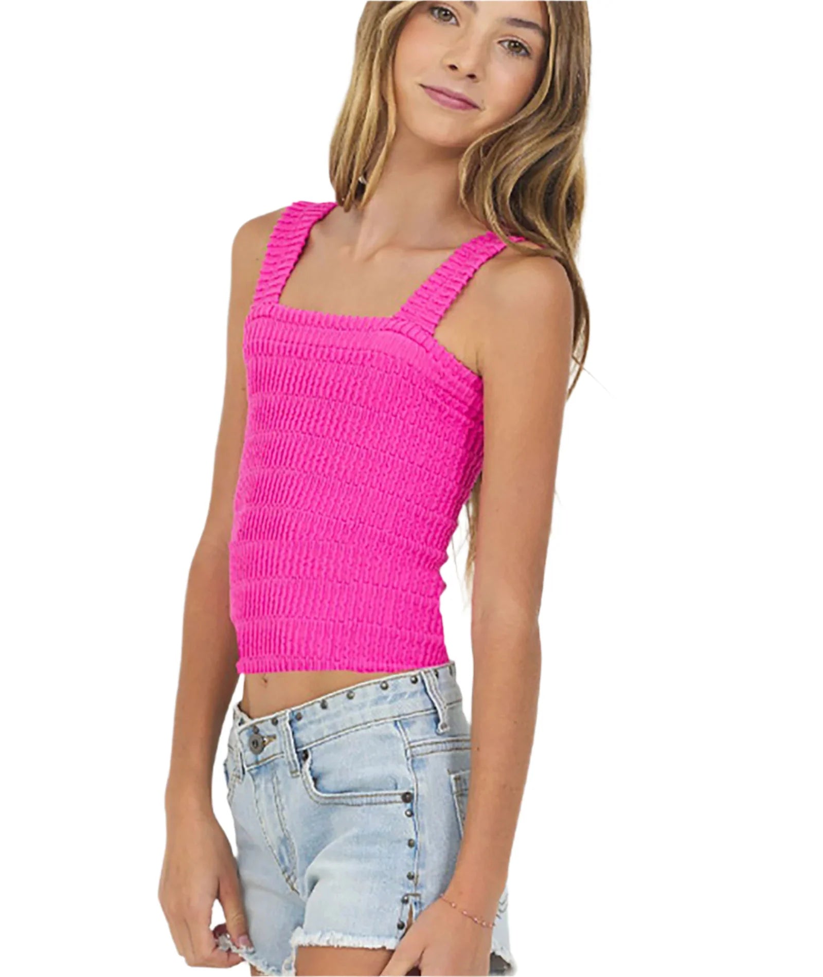 VH | TWEEN | TEEN | Pink Seamless Tank