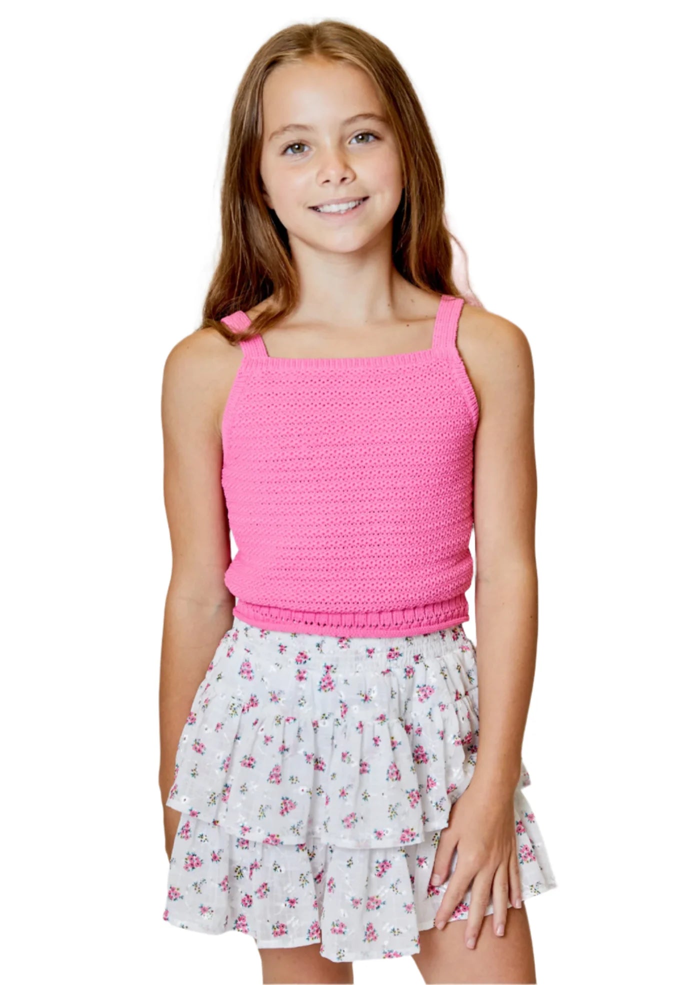DH | Tween | Pink Knit Tank