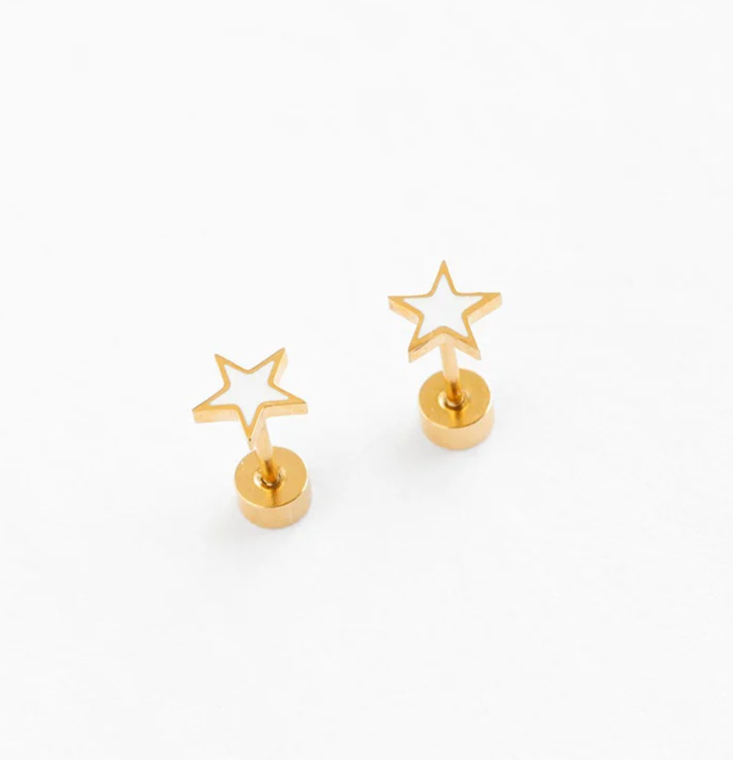 PPP | White Star Earrings