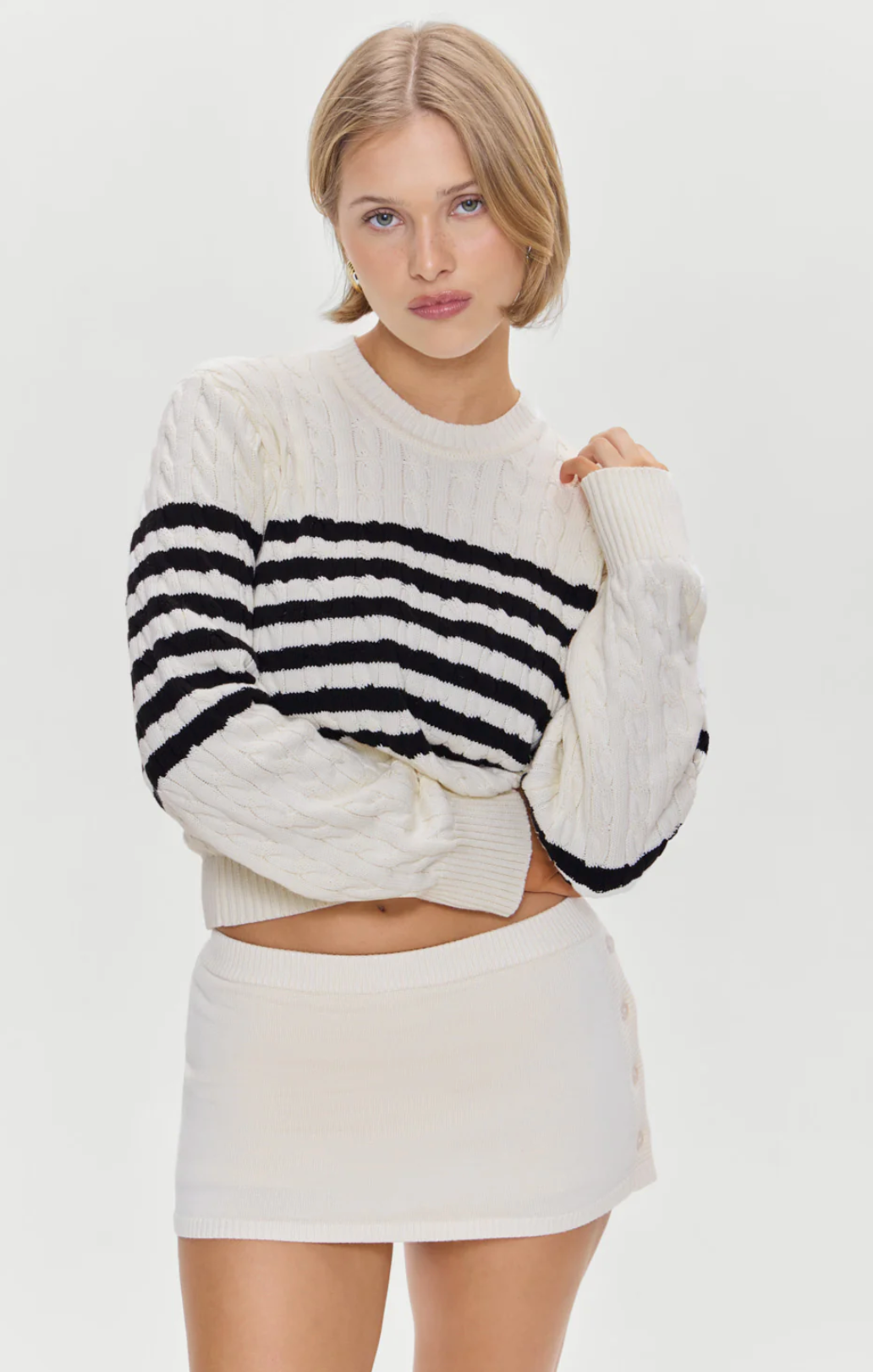 FB | Women | Ivory Mini Skort