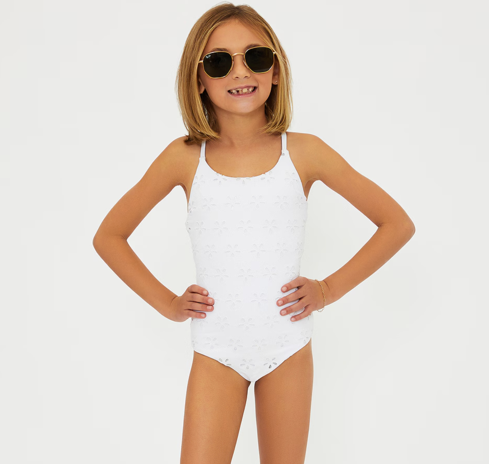 BR | Lil Julia White Eyelet One Piece