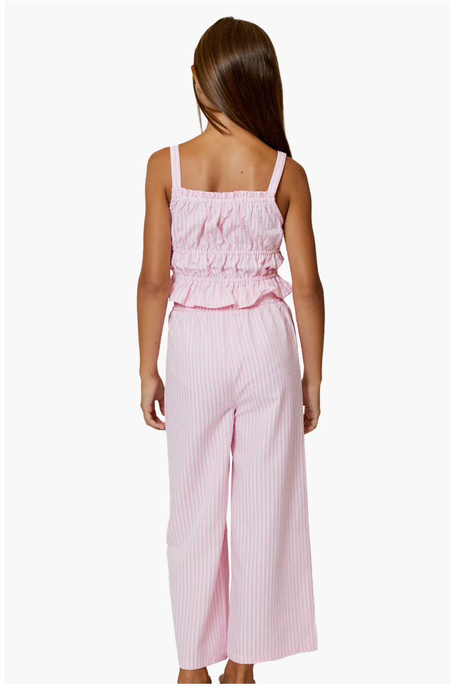 DH | Pink Stripe Pant & Tank Set