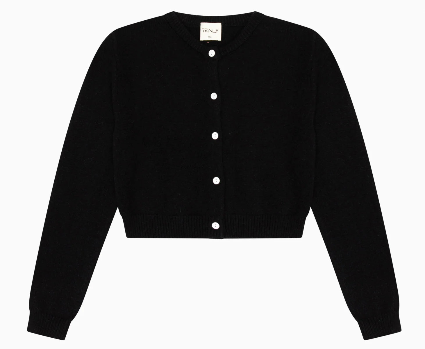 T | Crew Neck Button Cardi