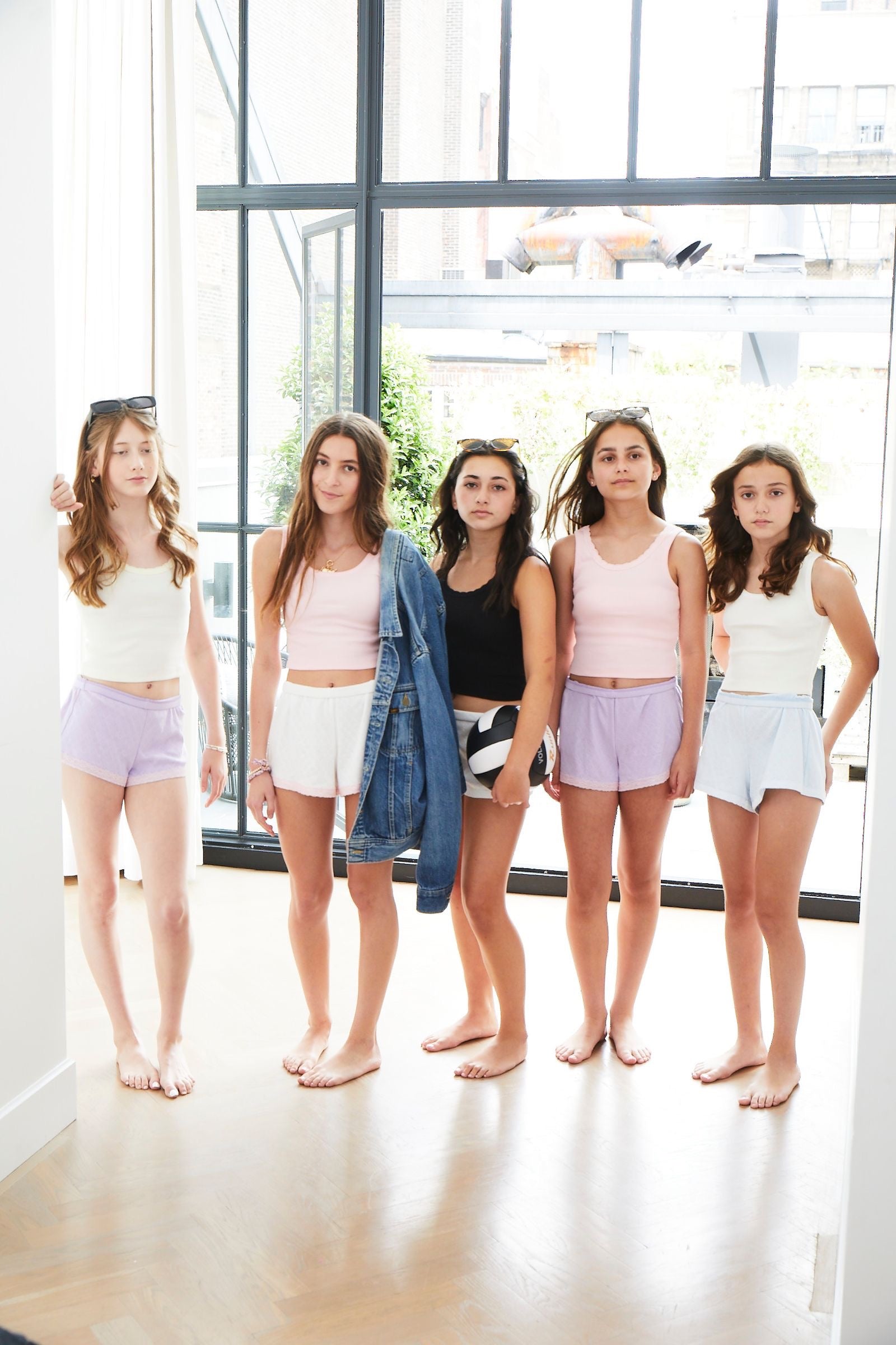 TH | Teddy Shorts Heart Pointelle