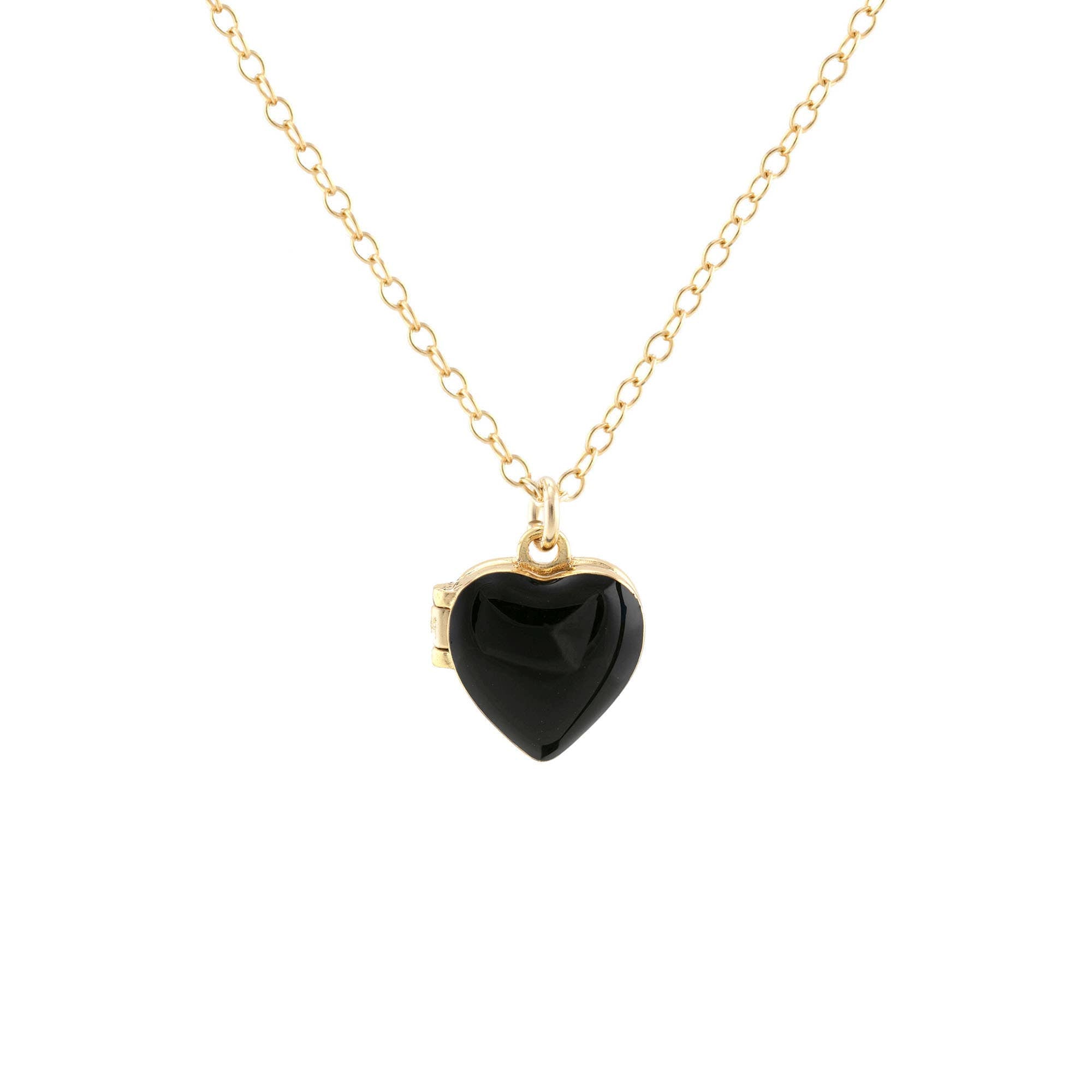 KN | Enamel Heart Locket 18K Gold Vermeil