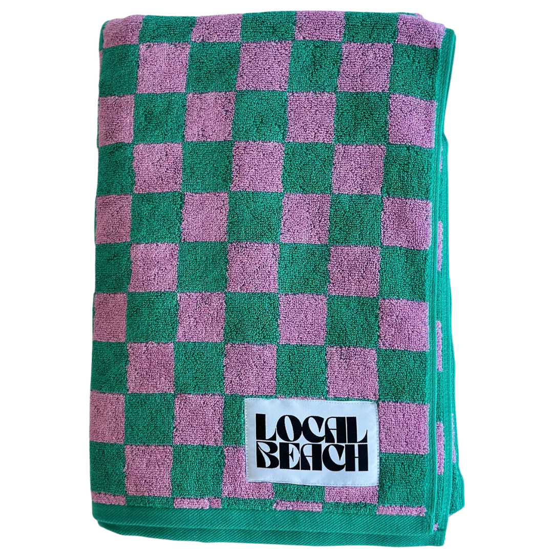 LB | Checker Beach & Bath Towel